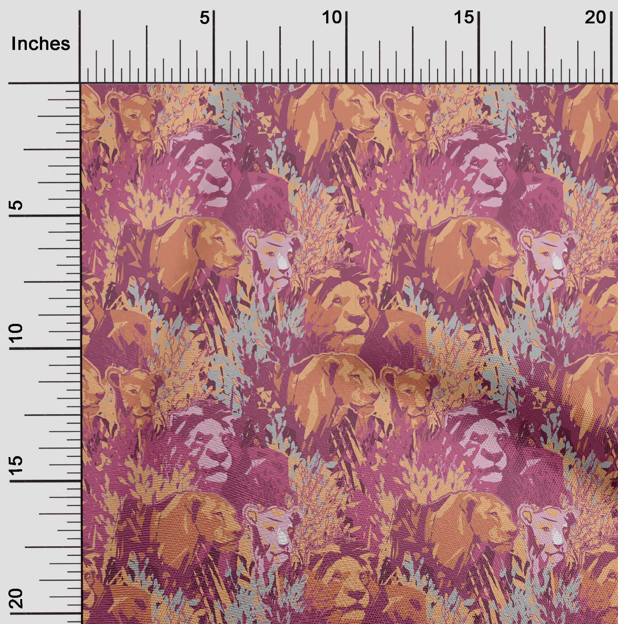oneOone Viscose Chiffon Pink Abstract Print Fabric by The Yard - 42 Inch Wide Flowy Dress Material for Summer Dresses, Scarves & DIY Fashion Projects