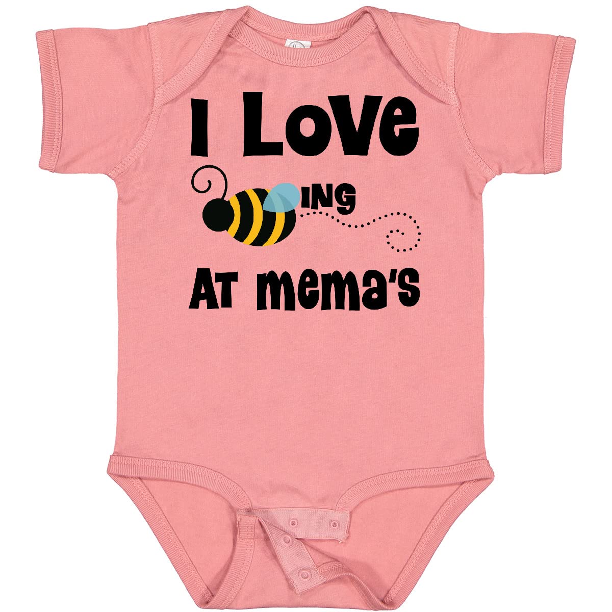 Inktastic Mema's House Bee Baby Bodysuit - Cute Honeybee Design Cotton Onesie for Newborns & Infants - Perfect for Family Photos, Baby Showers & Everyday Wear