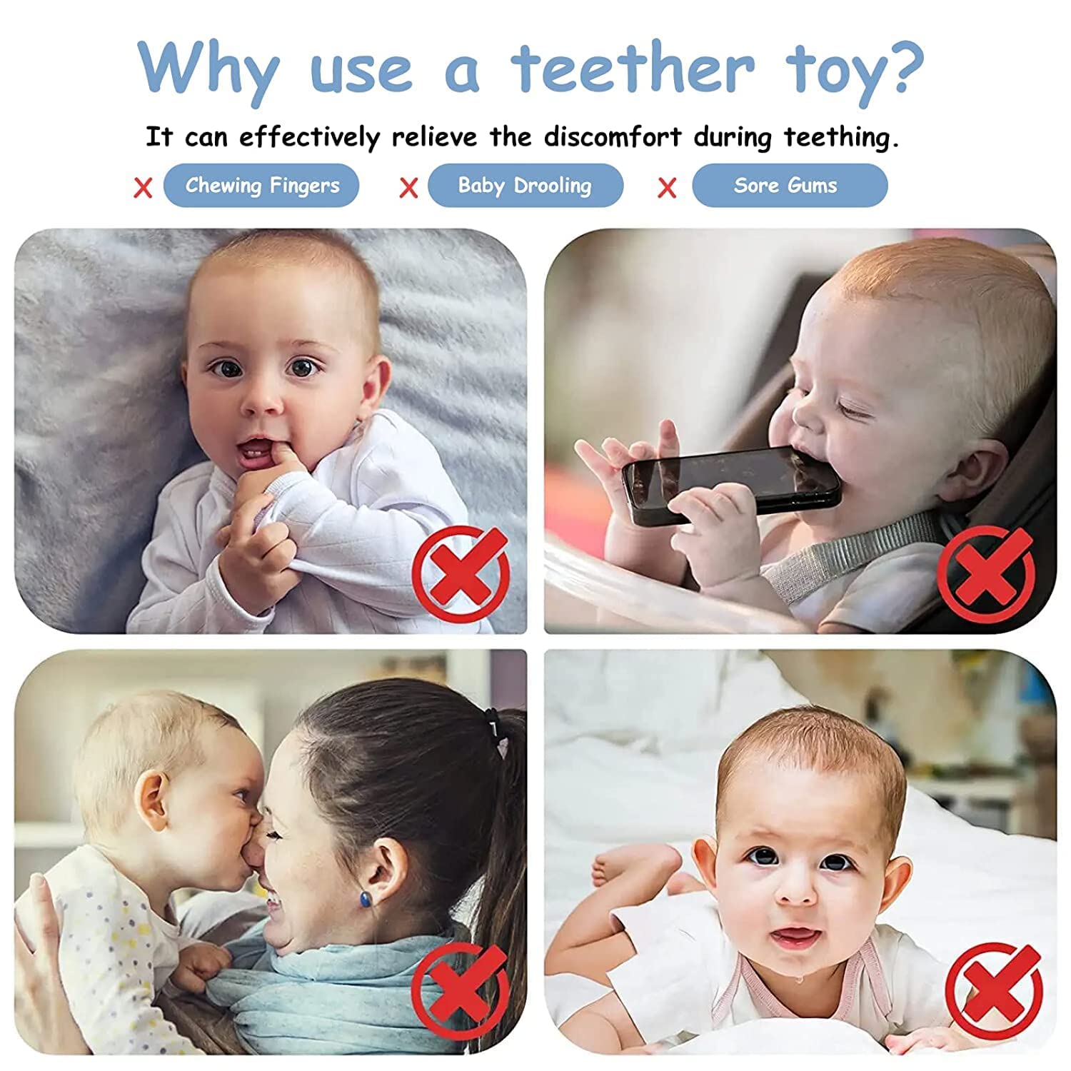 **BPA-Free Baby Teether Toy - TV Remote Control Shaped Teething Toy for Infants 3-24 Months | Safe Chew Toy for Soothing Sore Gums - Perfect for Home, Travel & Playtime**