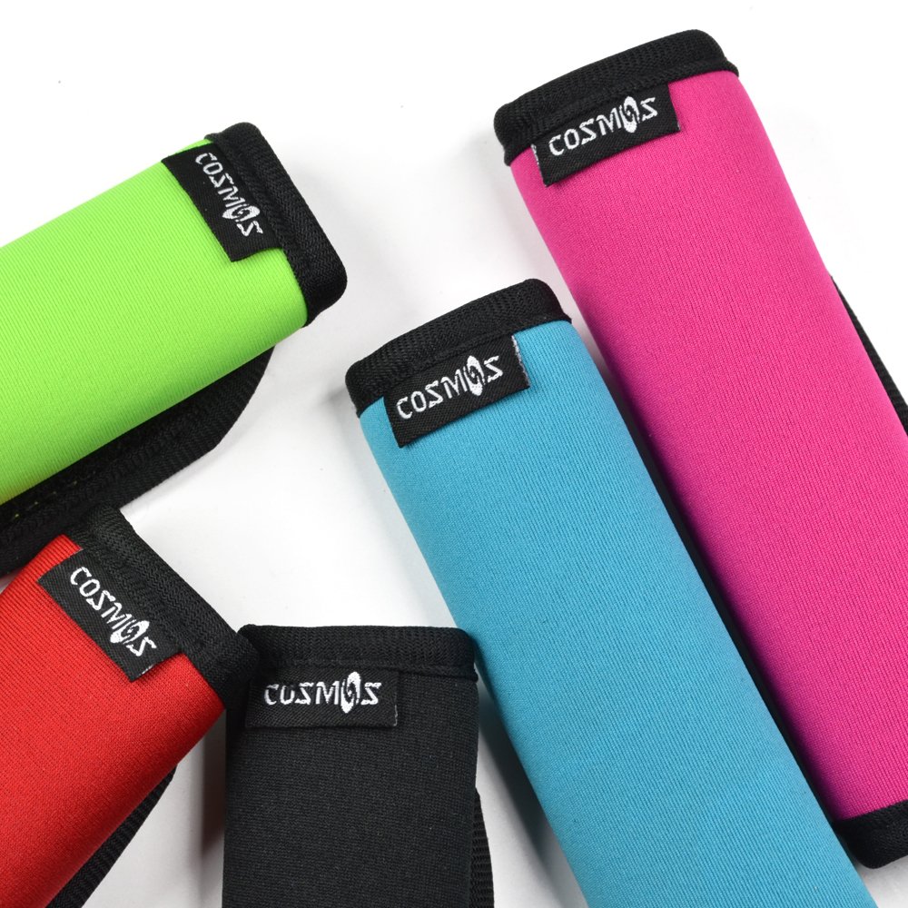 5-Pack Neoprene Handle Grips for Luggage, Suitcases & Bags - Soft Comfort Cushion for Travel, Laptop Totes & Briefcases - Perfect for Airport, Commuting & Business Trips