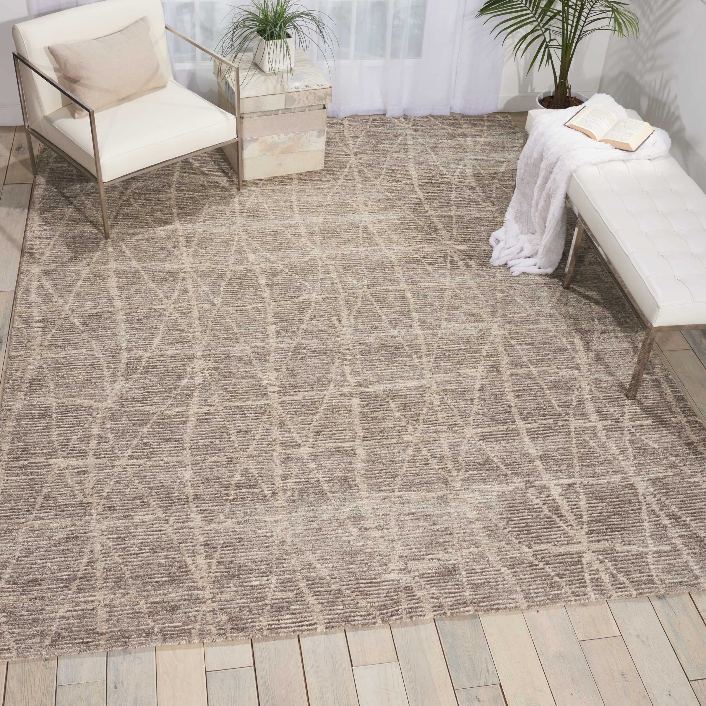 Nourison Ellora Abstract Sand 5'6