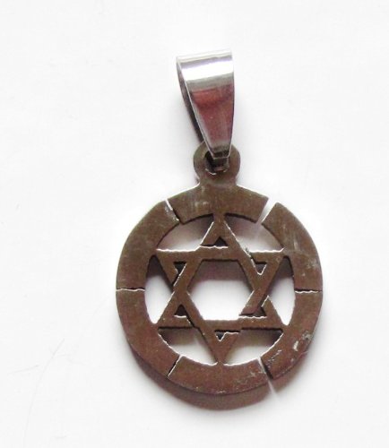 Stainless Steel Star of David Pendant Necklace - Jewish Jewelry for Men & Women - Perfect for Hanukkah, Bar Mitzvah & Religious Occasions