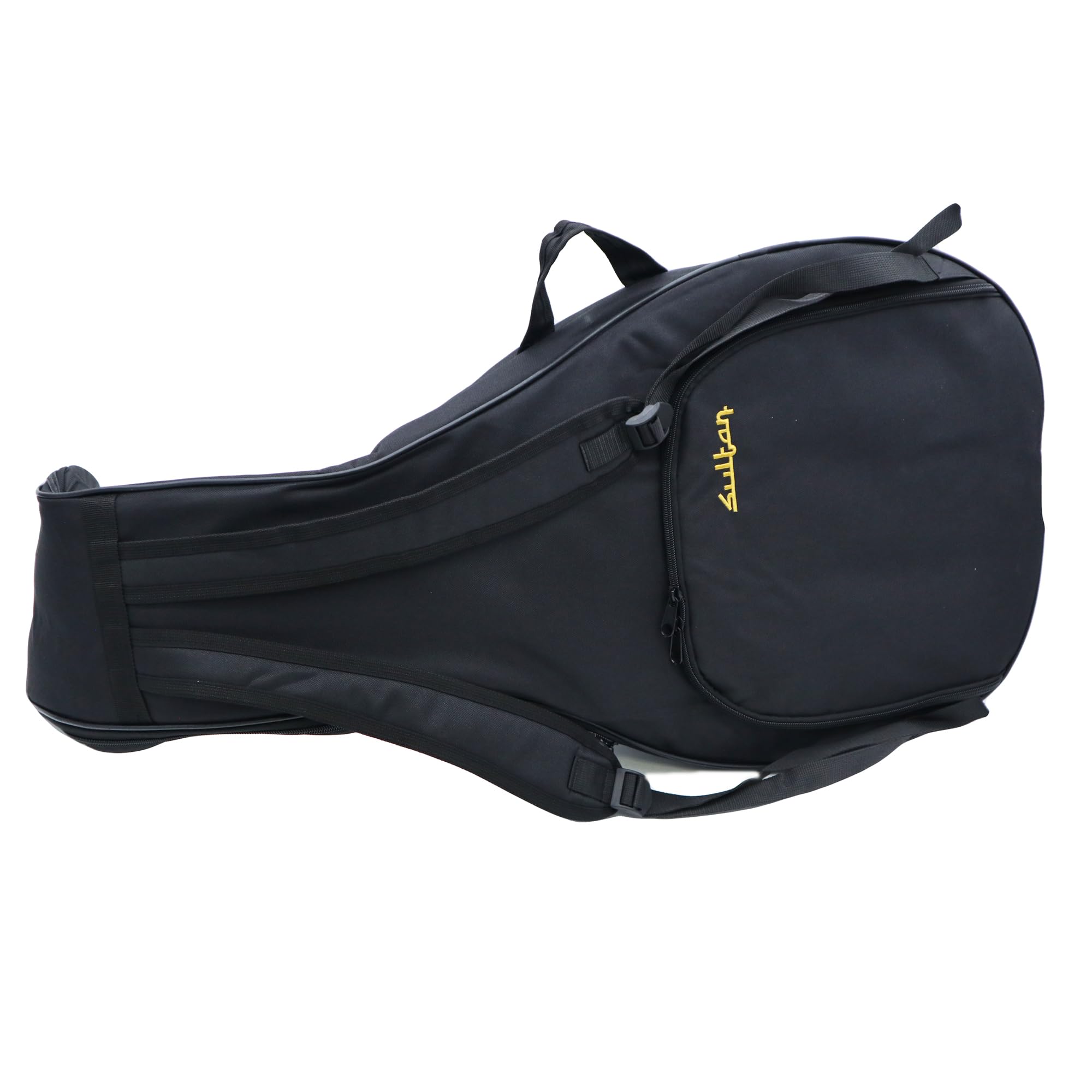 Zaza Percussion - Sultan Deluxe Padded Gig Bag For Oud (Black) - Premium Protective Case for Middle Eastern Lute Instrument - Perfect for Musicians, Travel & Storage