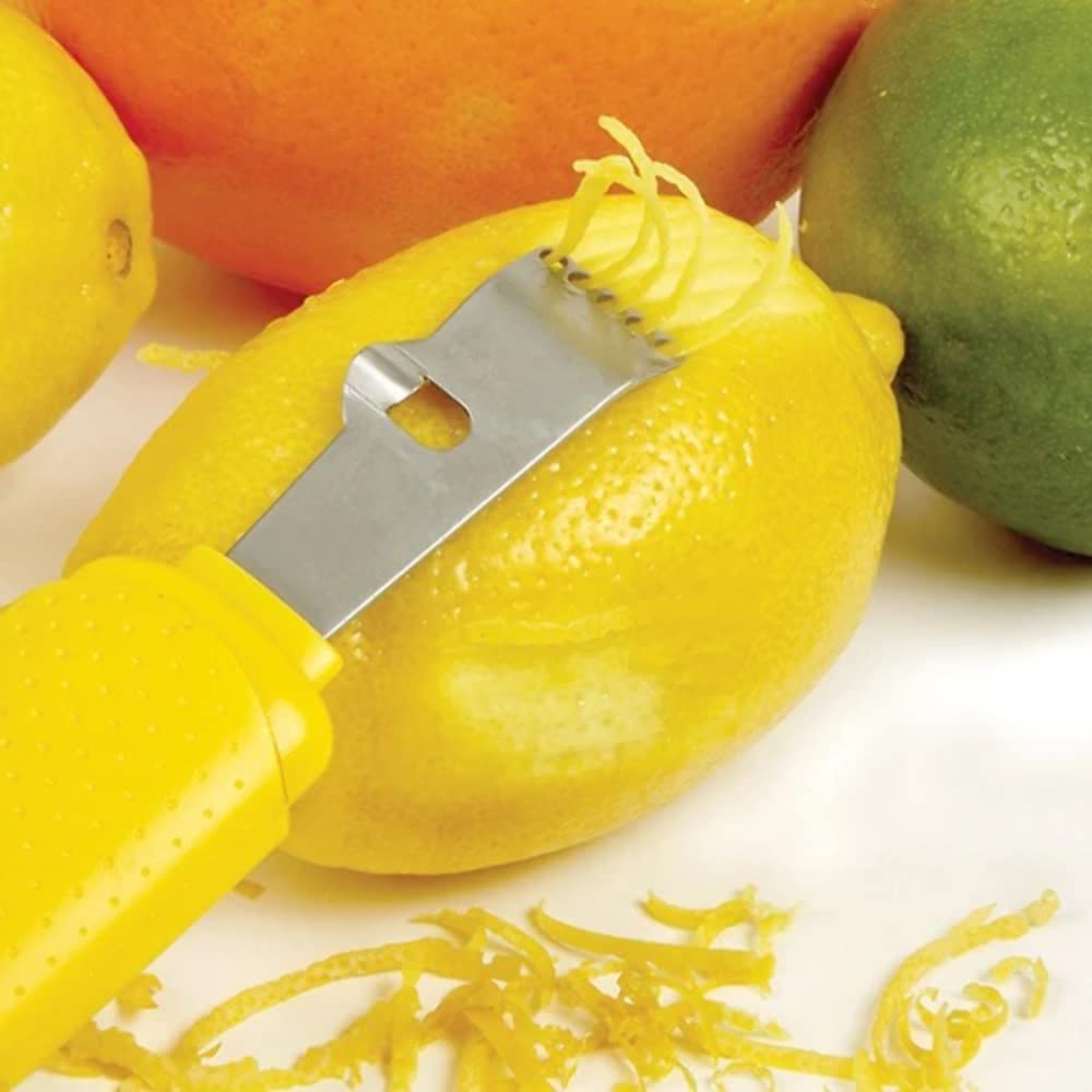 Norpro Stainless Steel Lemon Zester Grater - Microplane for Citrus, Cheese & Chocolate - Perfect for Baking, Garnishing & Cooking