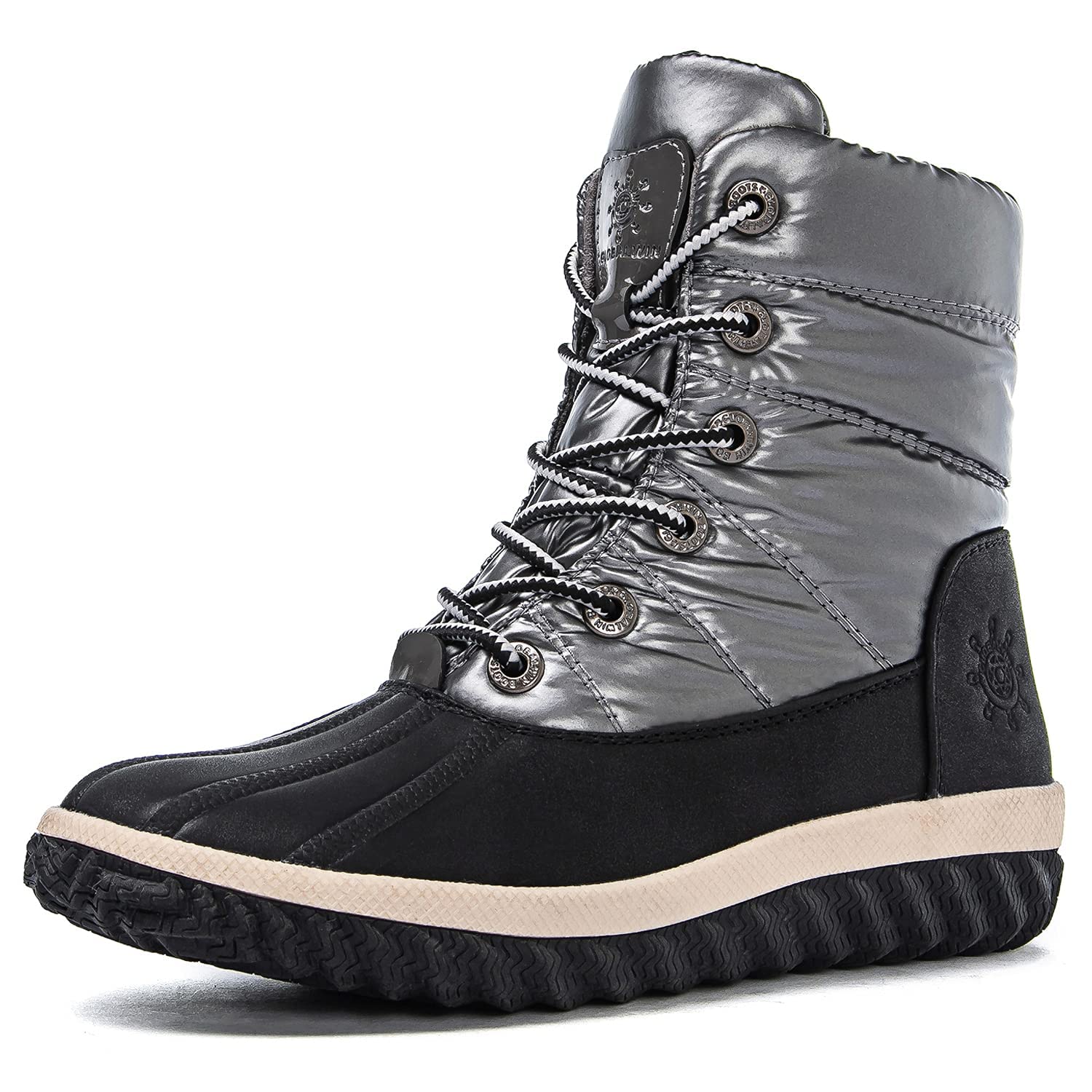 GLOBALWIN Women's Winter Ankle Boots - Waterproof Snow Boots for Women, Slip Resistant Cold Weather Boots with Fur Lining - Perfect for Snowy Days, Hiking, and Outdoor Winter Activities