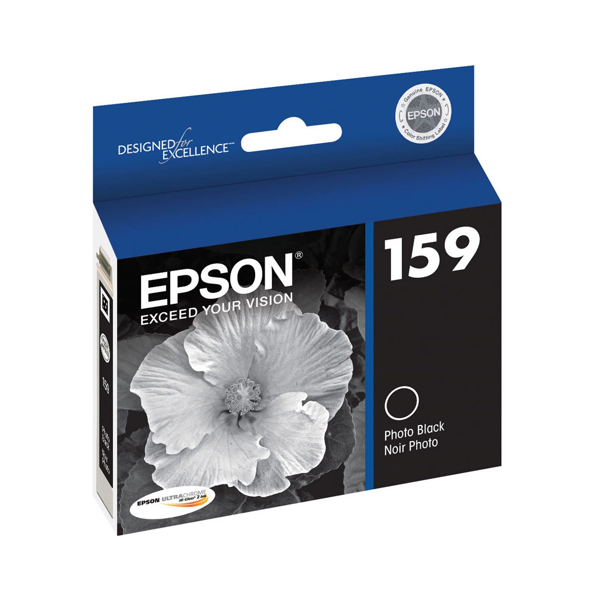 Epson 159 Photo Black Ink Cartridge for Stylus Photo R2000 Printer - High-Quality Replacement Ink for Professional Photo Printing, Home Office & Creative Projects