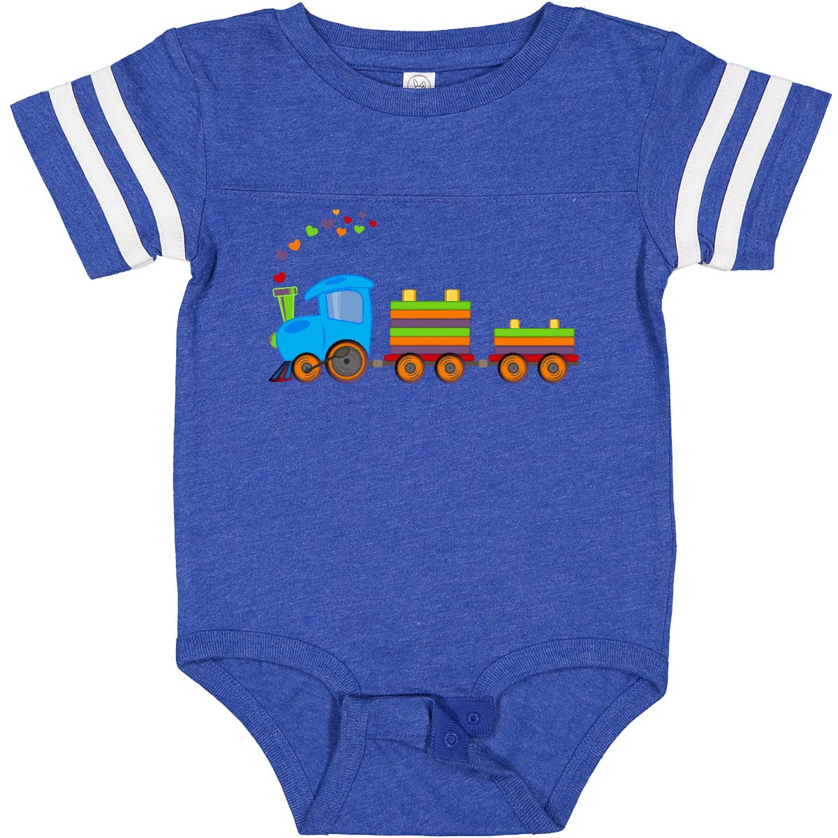 Inktastic Colorful Toy Train Baby Bodysuit - Soft Cotton Onesie for Infants & Toddlers - Perfect for Playtime, Birthday Gifts & Family Photos
