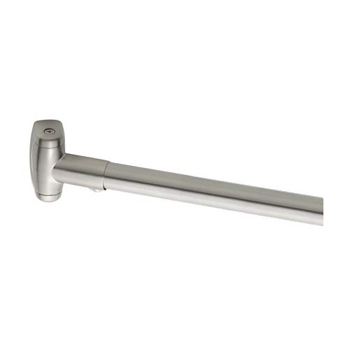 Stainless Steel Curved Shower Rod 72 Inch - Heavy Duty Rust-Resistant Bathroom Shower Curtain Rod for Spacious Shower Experience, Perfect for Bathroom Renovation and Modern Home Decor