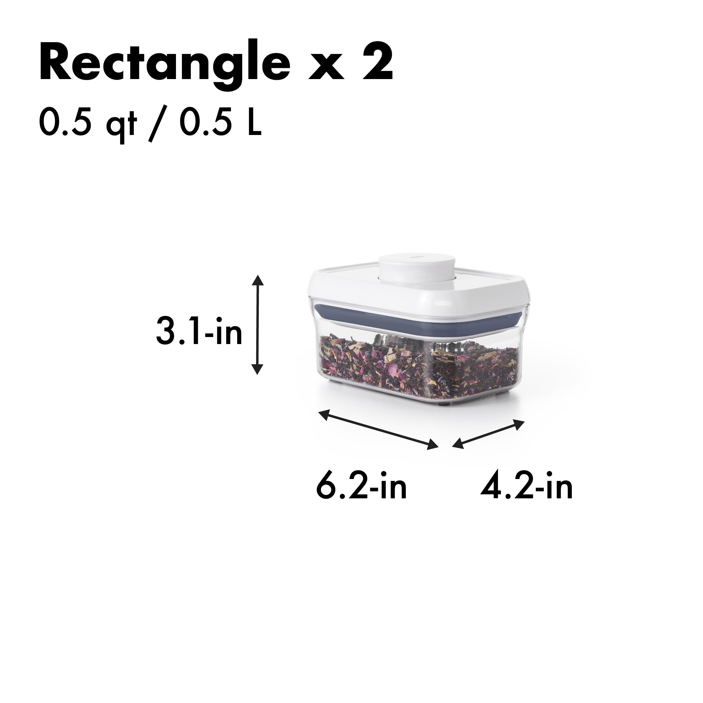 OXO Good Grips 10-Piece Airtight Food Storage POP Container Set - BPA-Free Kitchen Organization for Flour, Sugar, Coffee & Dry Goods - Space-Saving Stackable Design for Pantry & Countertop