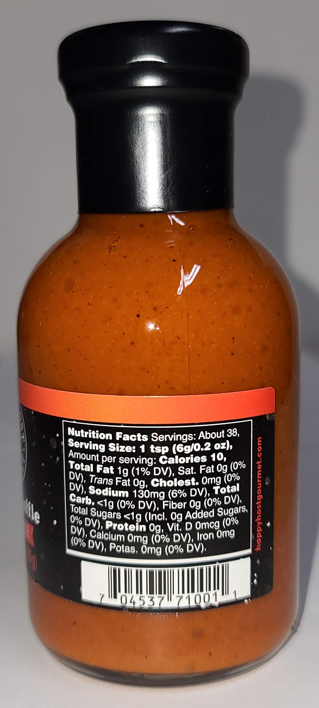 Happy Host Gourmet Black & White Truffle Hot Sauce 2 Pack - Premium Spicy Sauce with Ripe Chili Peppers, Agave Nectar, Real Truffle Oil, Cumin & Coriander | 25% Larger Bottles | Perfect for Pizza, Pasta, Burgers & Gourmet Cooking