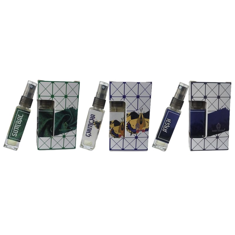 Raro Aroma Premium Luxury Long-Lasting Eau De Parfum - Designer Inspired Unisex Fragrance | Pocket Combo Set of 3 x 8ml Bottles | Perfect for Travel, Gifts & Everyday Elegance