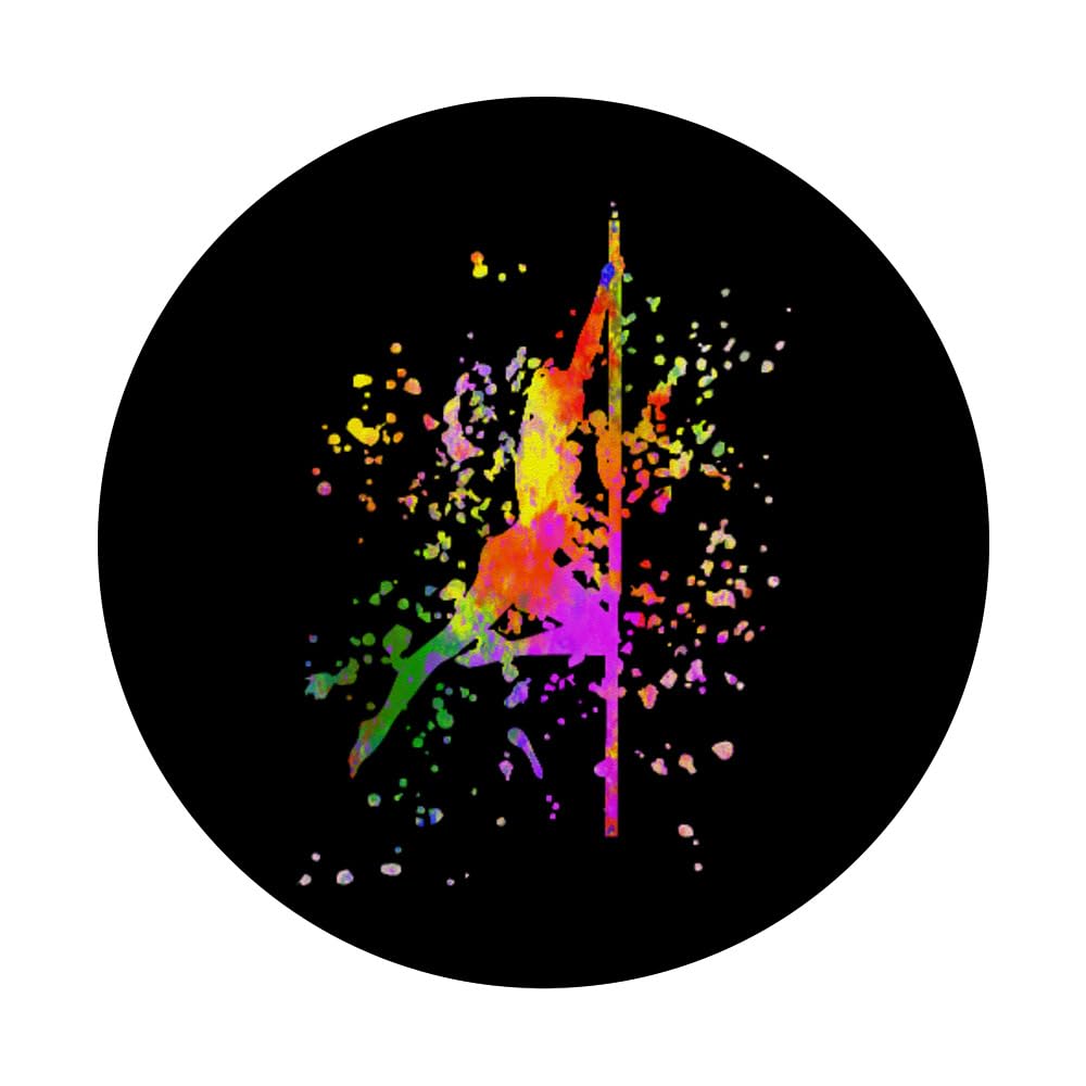 Poledance Bar - Pole Dance Fitness Grip for Women with Paint Splatter Design | Standard PopGrip | Perfect for Pole Dancing, Home Workouts & Phone Accessories
