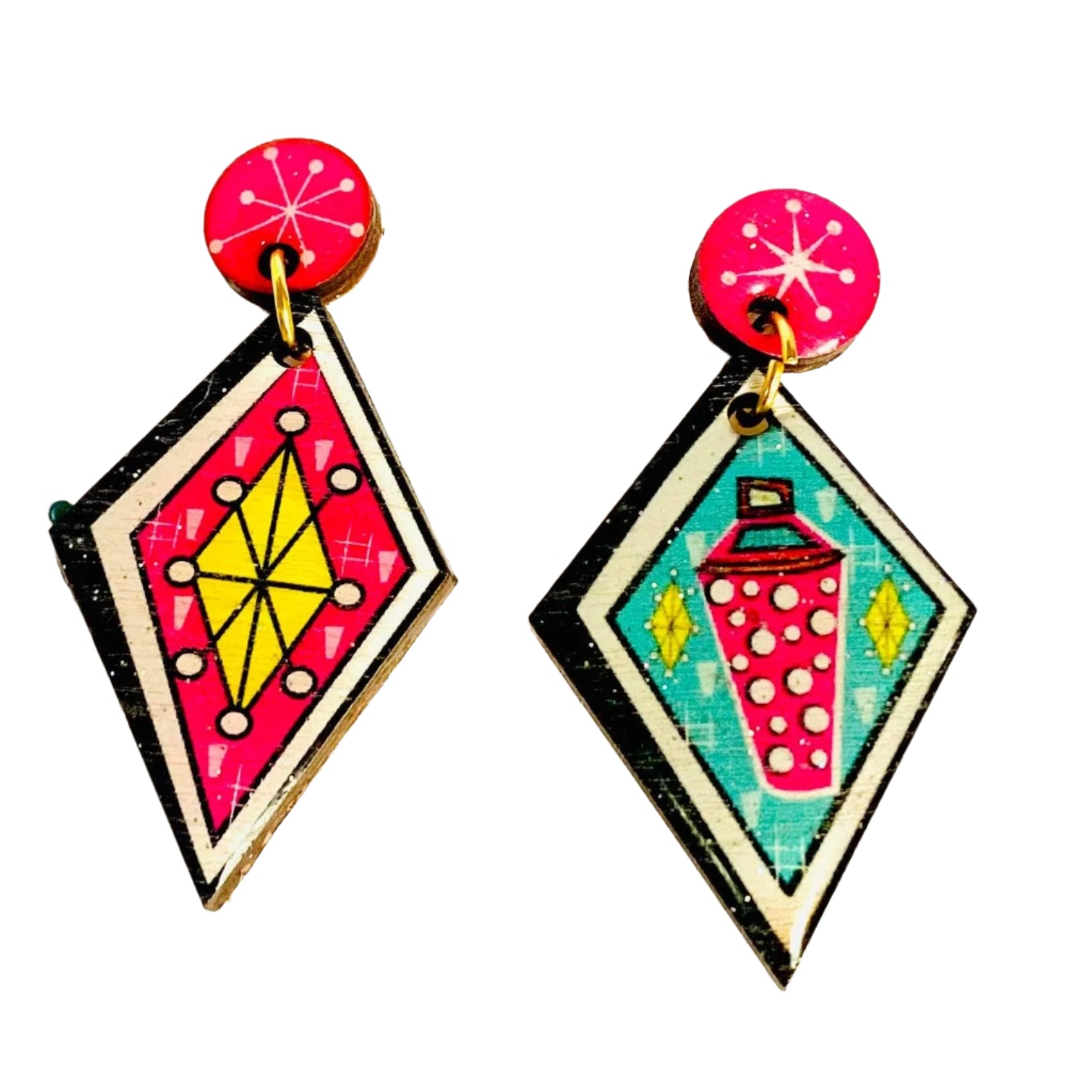 Stylish Atomic Statement Earrings by Rosie Rose Parker - Elegant Dangle Earrings for Women, Perfect for Parties, Weddings & Special Occasions