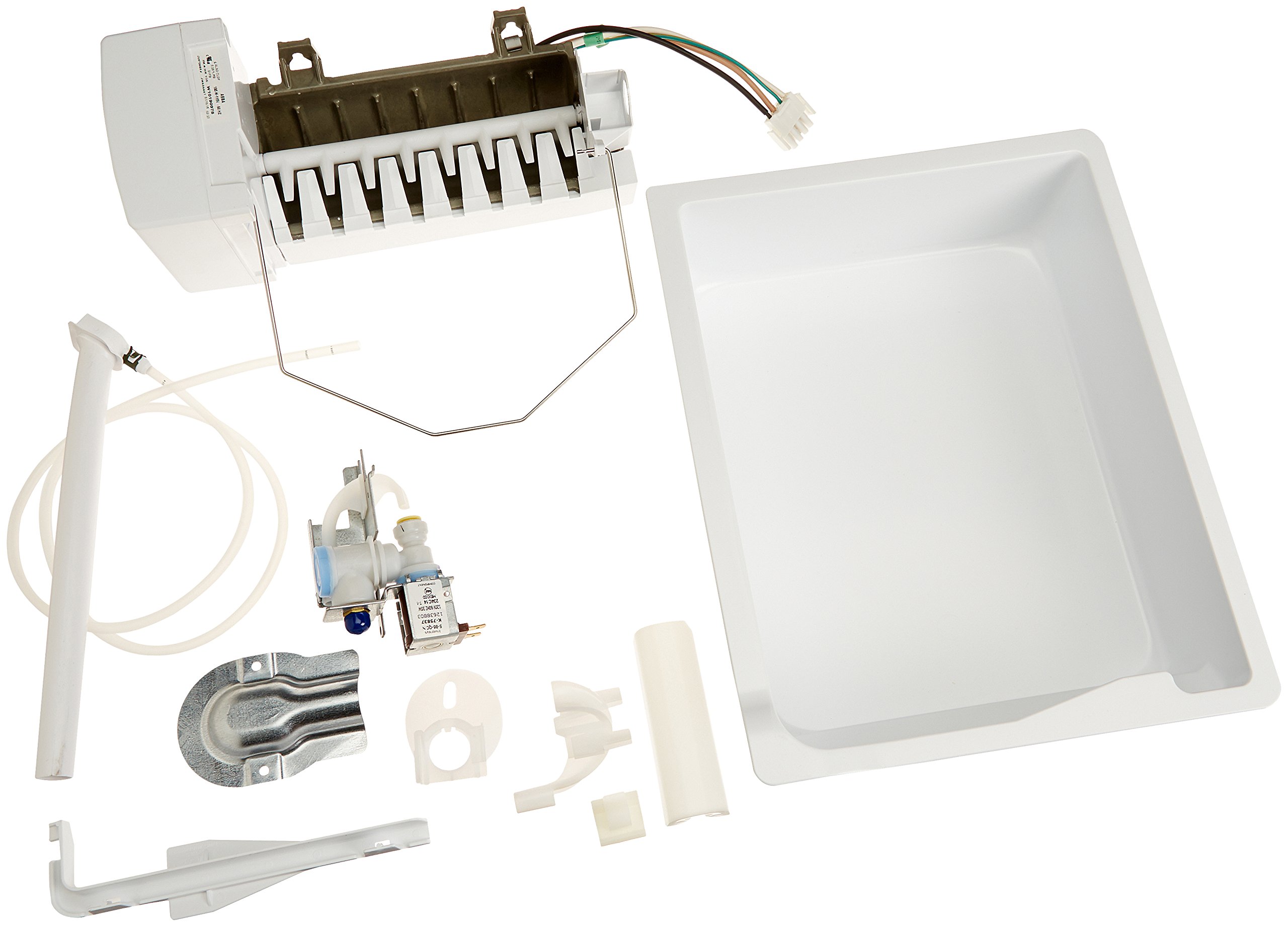 Whirlpool W10261234 Replacement Ice Maker Assembly - Compatible with Refrigerators & Freezers - Perfect for Home, Office, and Commercial Use