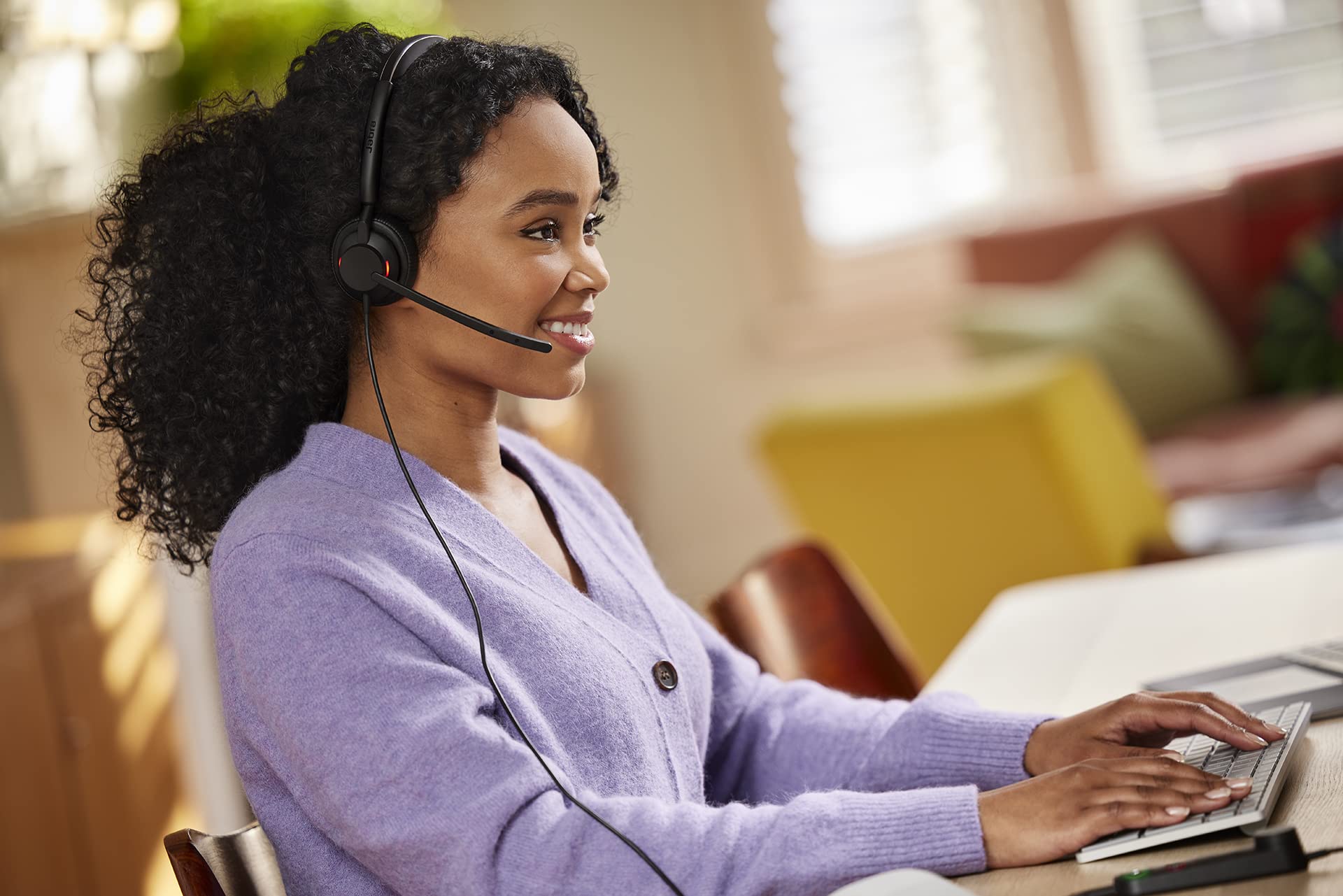Jabra Engage 50 II Wired Mono Headset with Noise-Cancelling 3-Mic Technology - Ultra-Lightweight USB-A Headset for Call Centers & Remote Work - MS Teams Certified, Compatible with Zoom, Skype & All Platforms (Black) - Perfect for Office Professionals & Customer Support Agents
