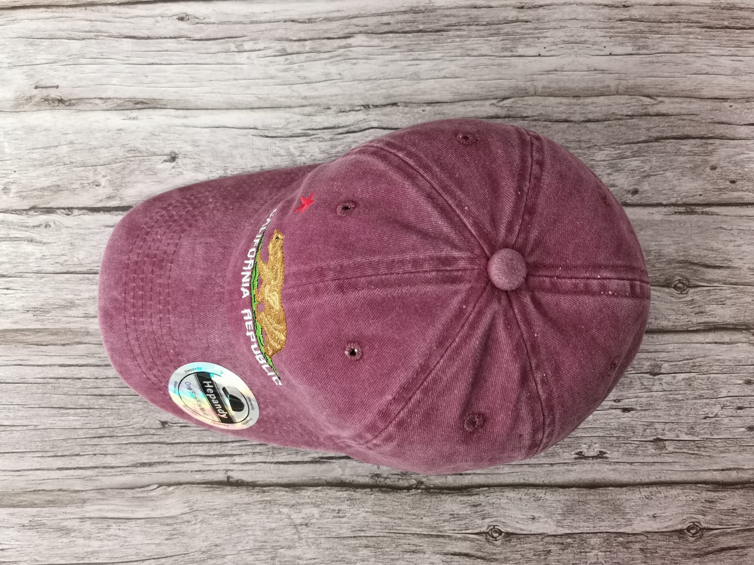 California Bear Embroidered Hats for Outdoor Adventures