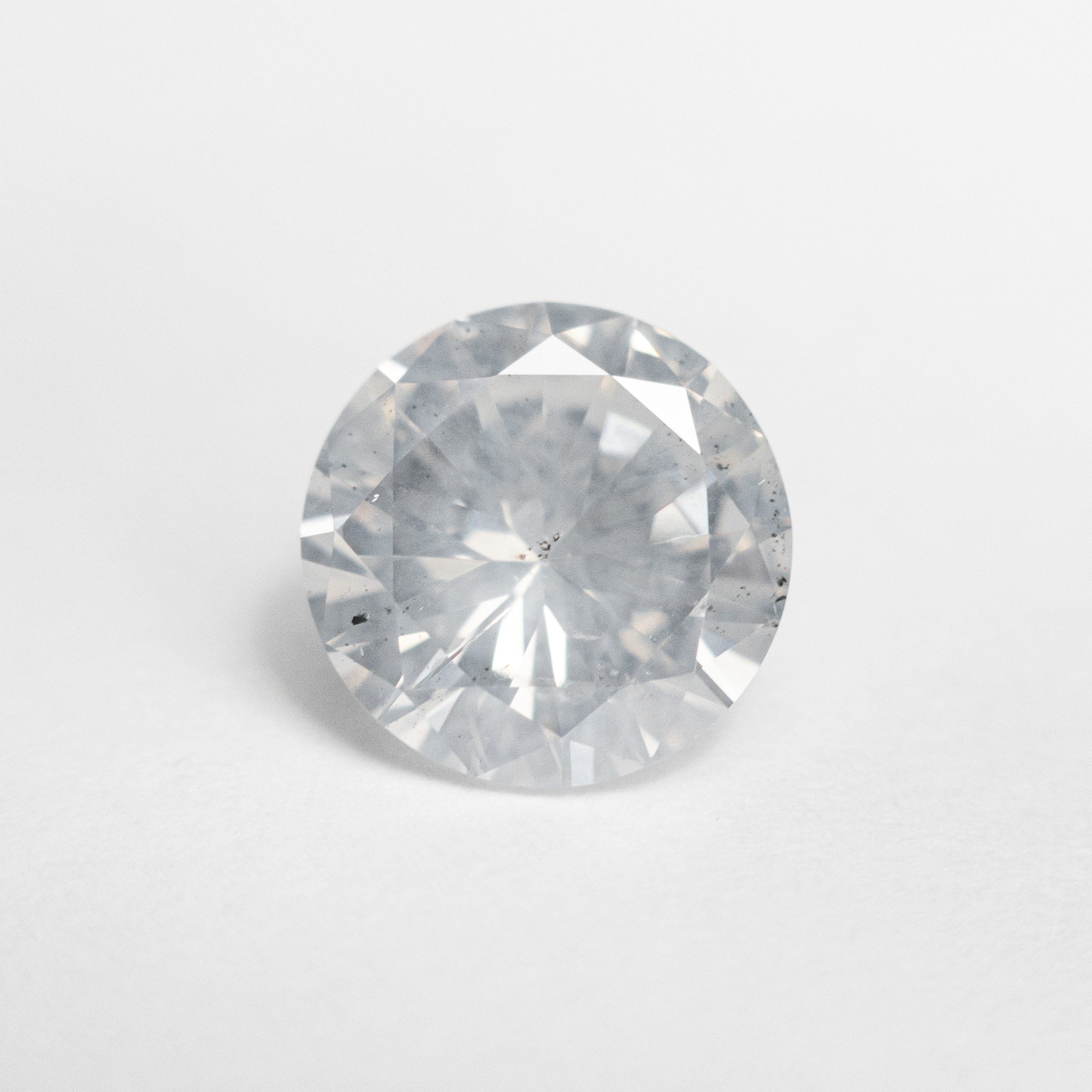2.01ct Fancy White Round Brilliant Cut Diamond - 8.19x8.18x4.72mm Loose Gemstone for Engagement Rings & Jewelry Making
