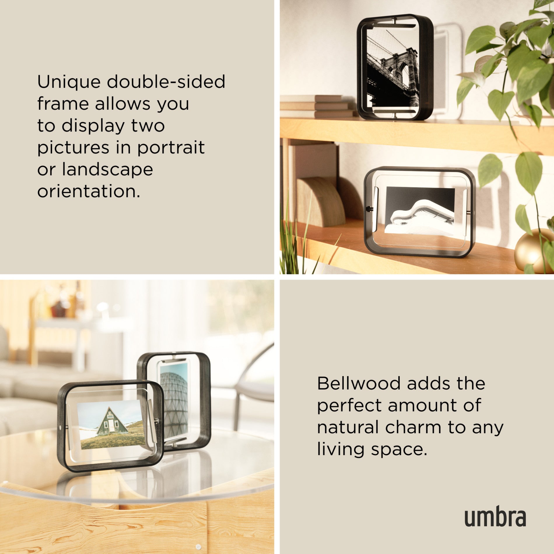 Bellwood Picture Frame - Elegant Wooden Photo Frame for Wall & Tabletop Display - Perfect for Home, Office, and Gift Decor