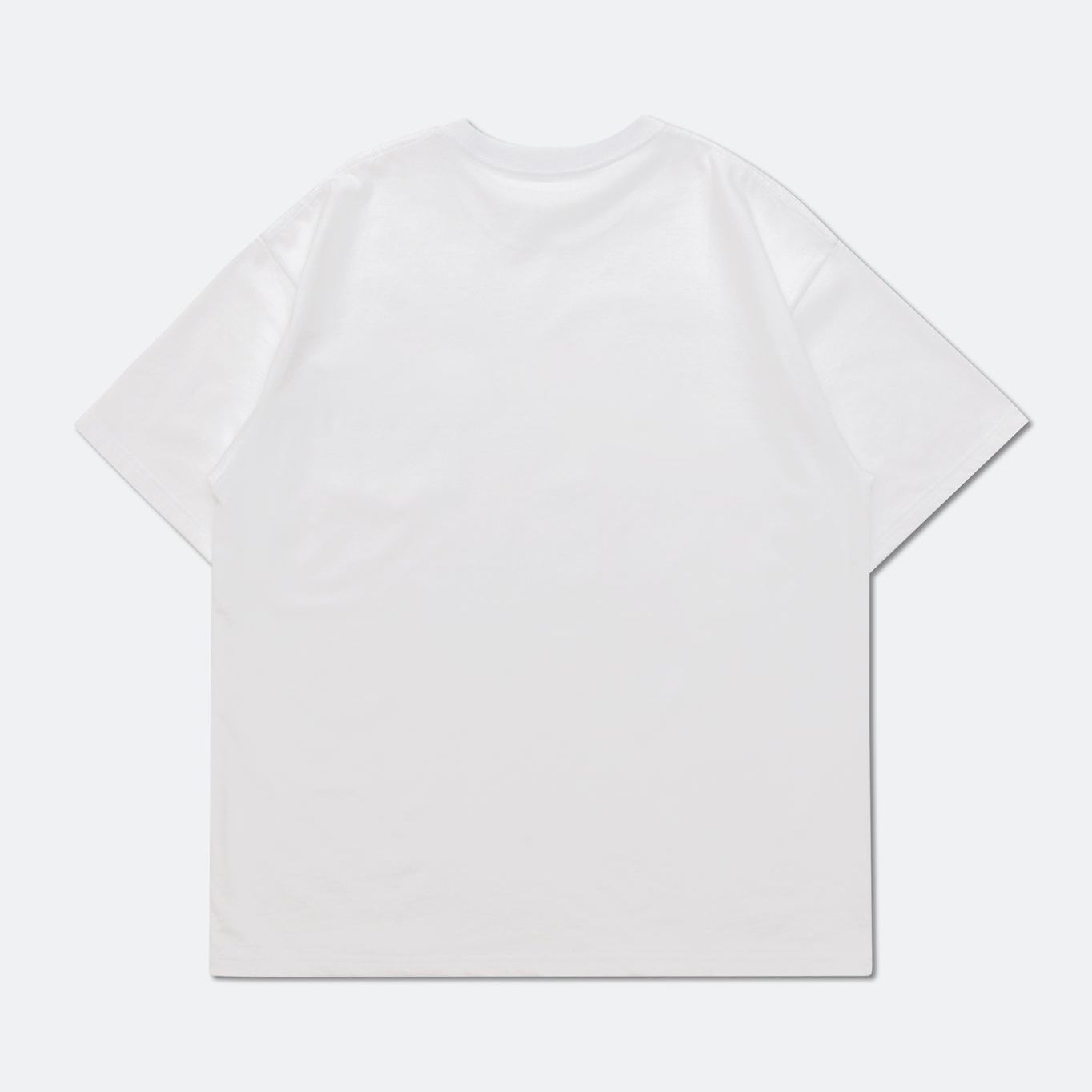 Hoogah 2021 Fall Winter Handwriting Pocket Short Sleeve T-Shirt - White - Casual Wear & Street Style Outfit