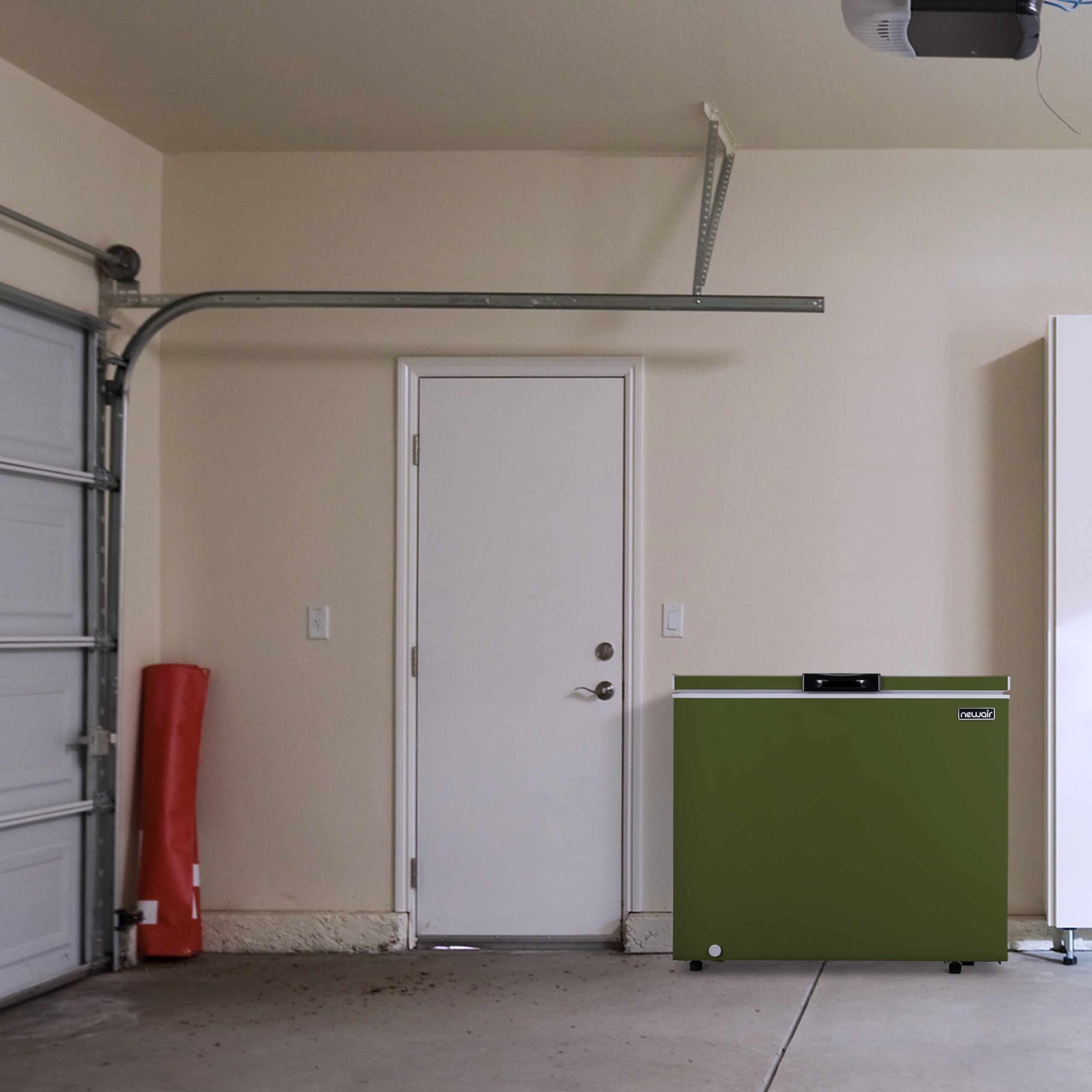Newair® 6.7 Cu. Ft. Compact Chest Freezer in Military Green - Perfect for Home, Garage, or Basement Storage