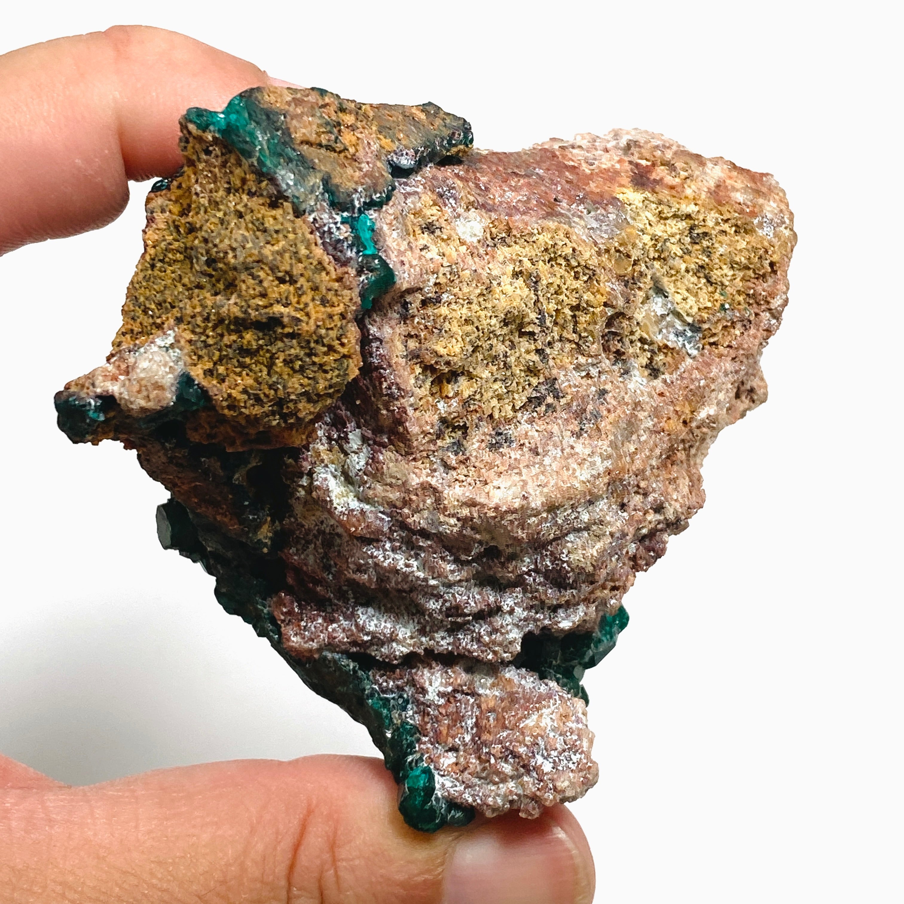 Natural Dioptase Crystal Specimen from Congo - Rare Mineral Collection (CR3744) | Healing Crystals, Meditation & Home Decor