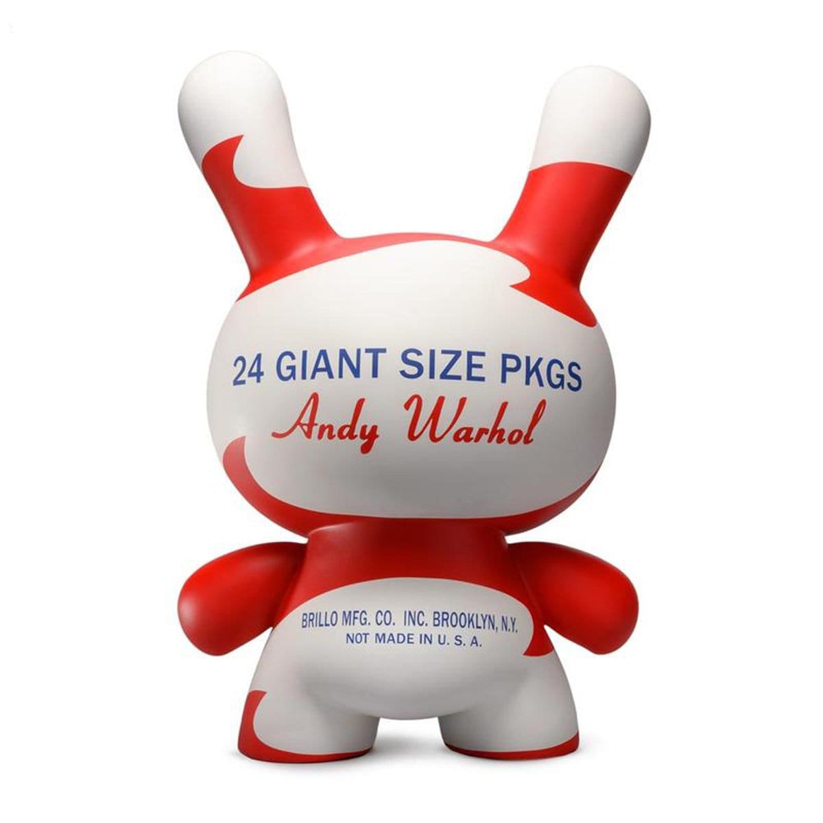 Kidrobot Andy Warhol Brillo Dunny 20 Fiberglass Art Sculpture - Pop Art Collectible for Home Decor & Office Display