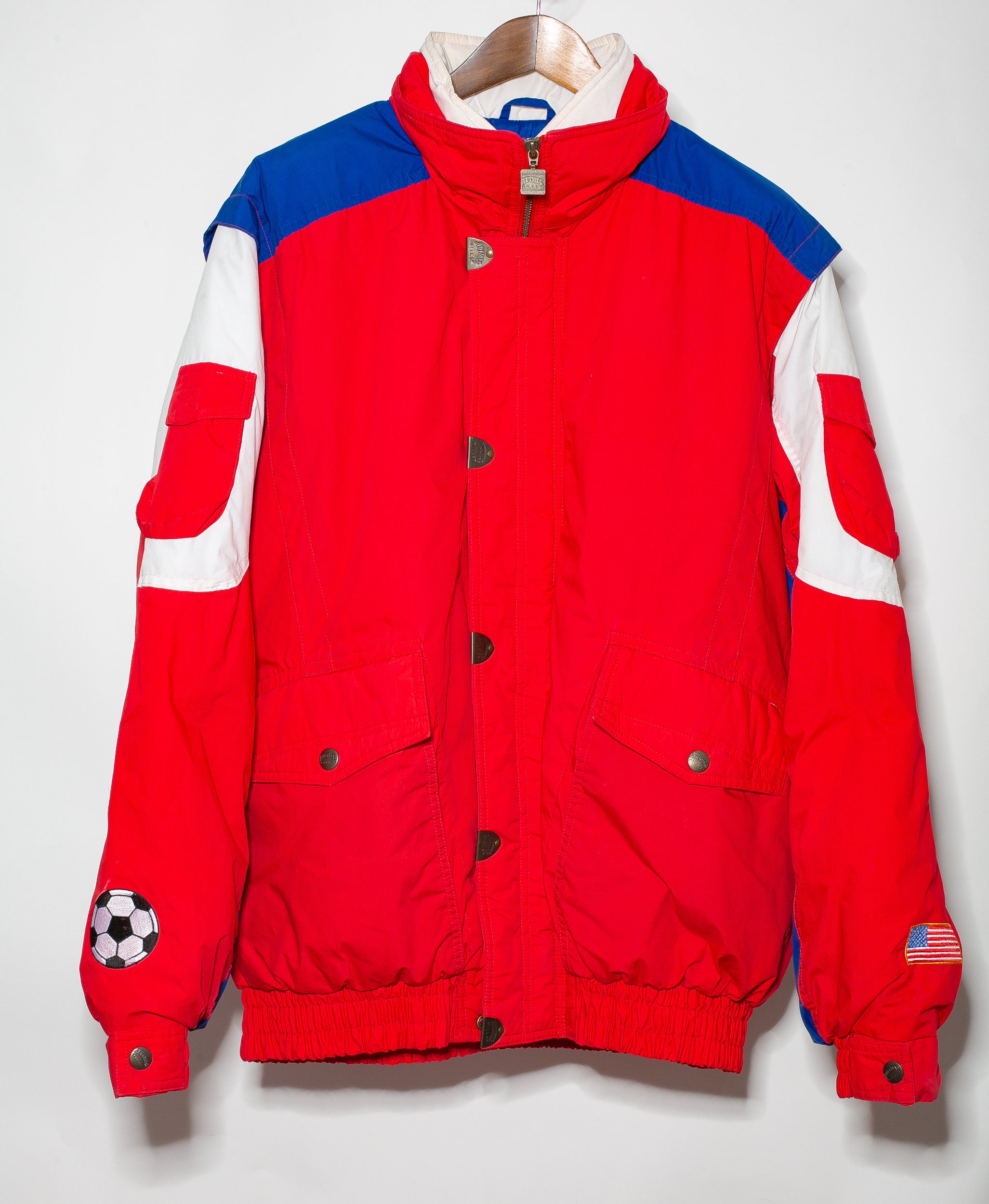 1994 USA World Cup Jacket Vintage Soccer Jersey - XL Size Retro Football Apparel for Men - Perfect for Sports Fans, Collectors & 90s Fashion Enthusiasts