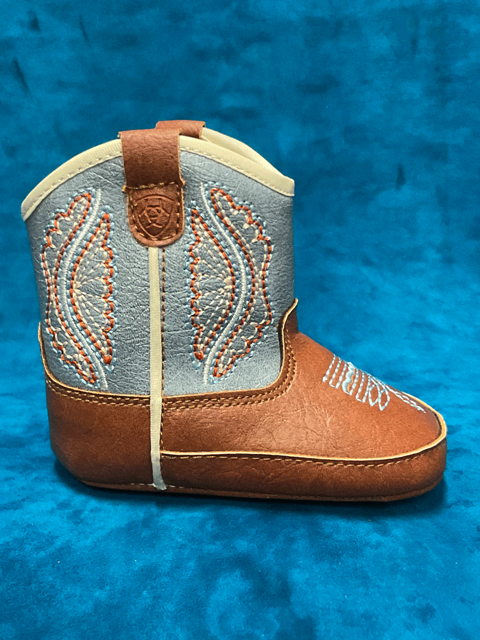 Ariat A442002308 Infant Lil Stompers Boots - Brown Leather Western Boots for Toddlers - Perfect for Outdoor Play & Cowboy-Themed Parties