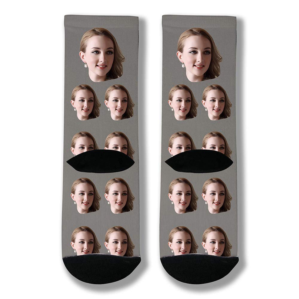 Custom Face Socks - Personalized Photo Socks with Your Picture - Unique Printed Socks Gift for Birthdays, Christmas & Couples - Fun Novelty Socks for Gifts, Parties & Special Occasions