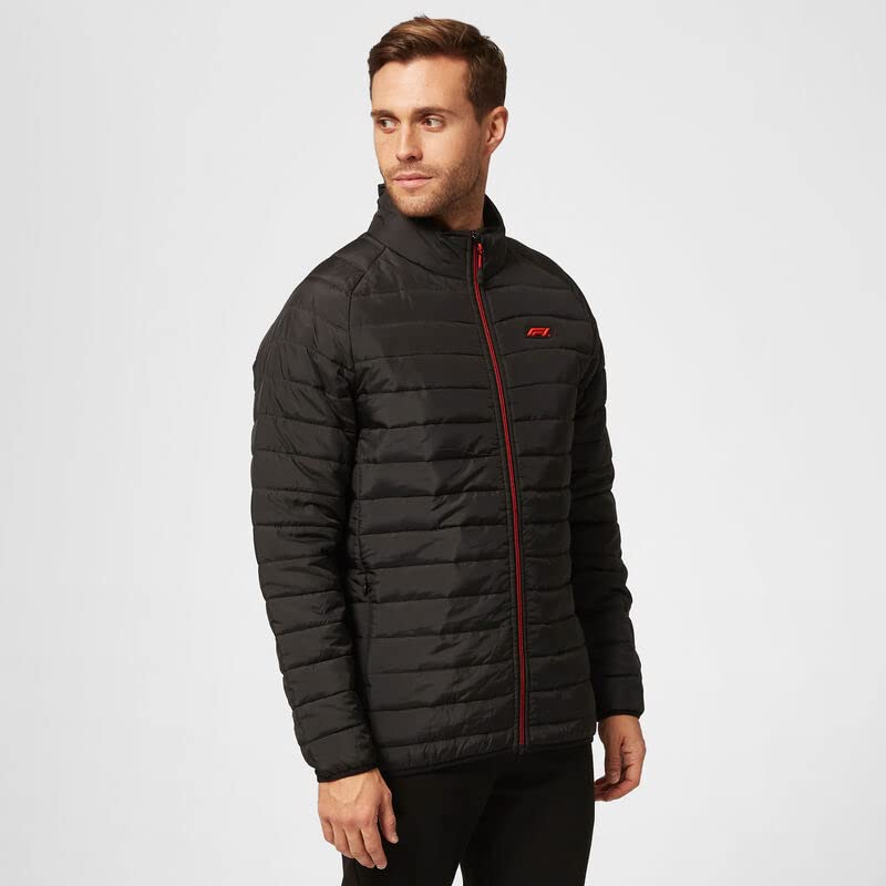 Fuel For Fans Formula 1 Men's Padded Full Zip Jacket - Stylish Racing-Inspired Outerwear for Cold Weather & Motorsport Events