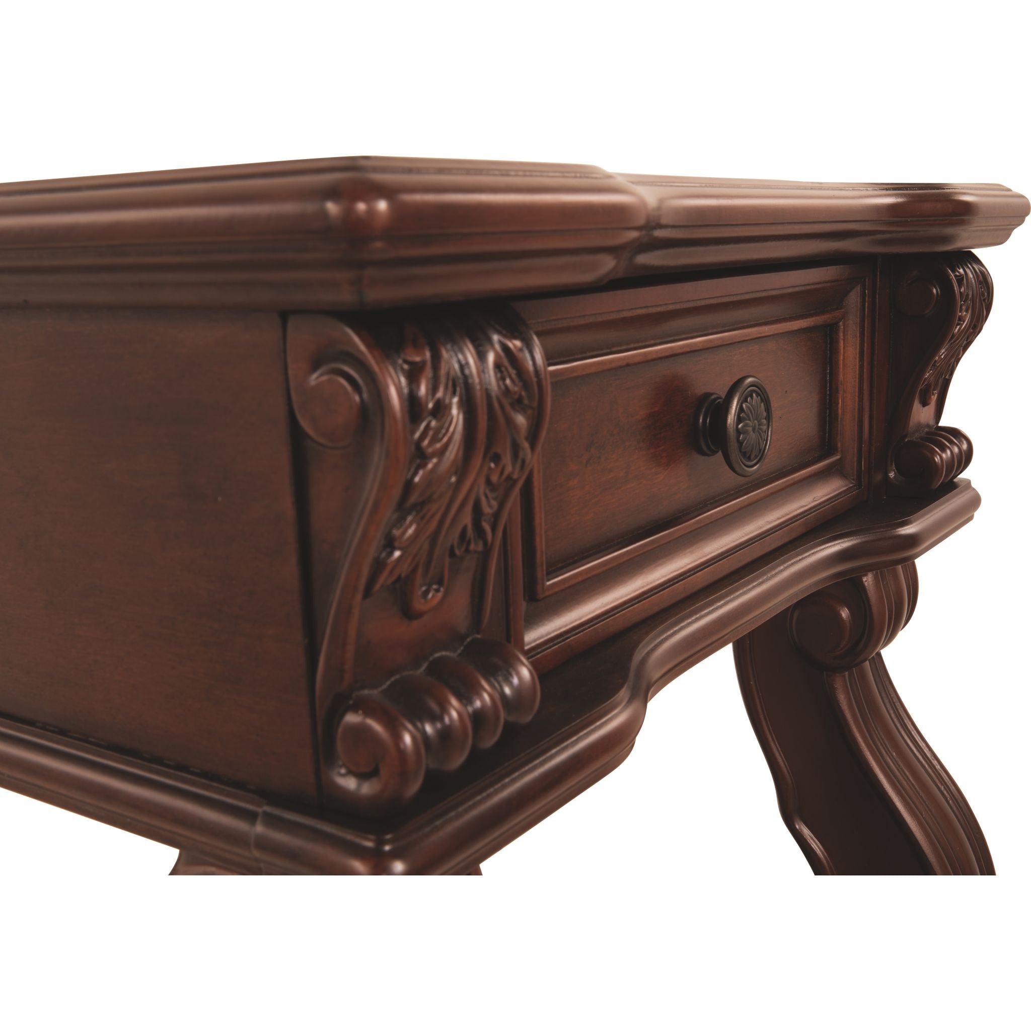 Alymere Rustic Brown End Table - Small Side Table for Living Room, Bedroom, or Office - Perfect for Coffee, Books, and Decor