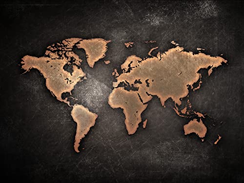 Abstract Brown Map