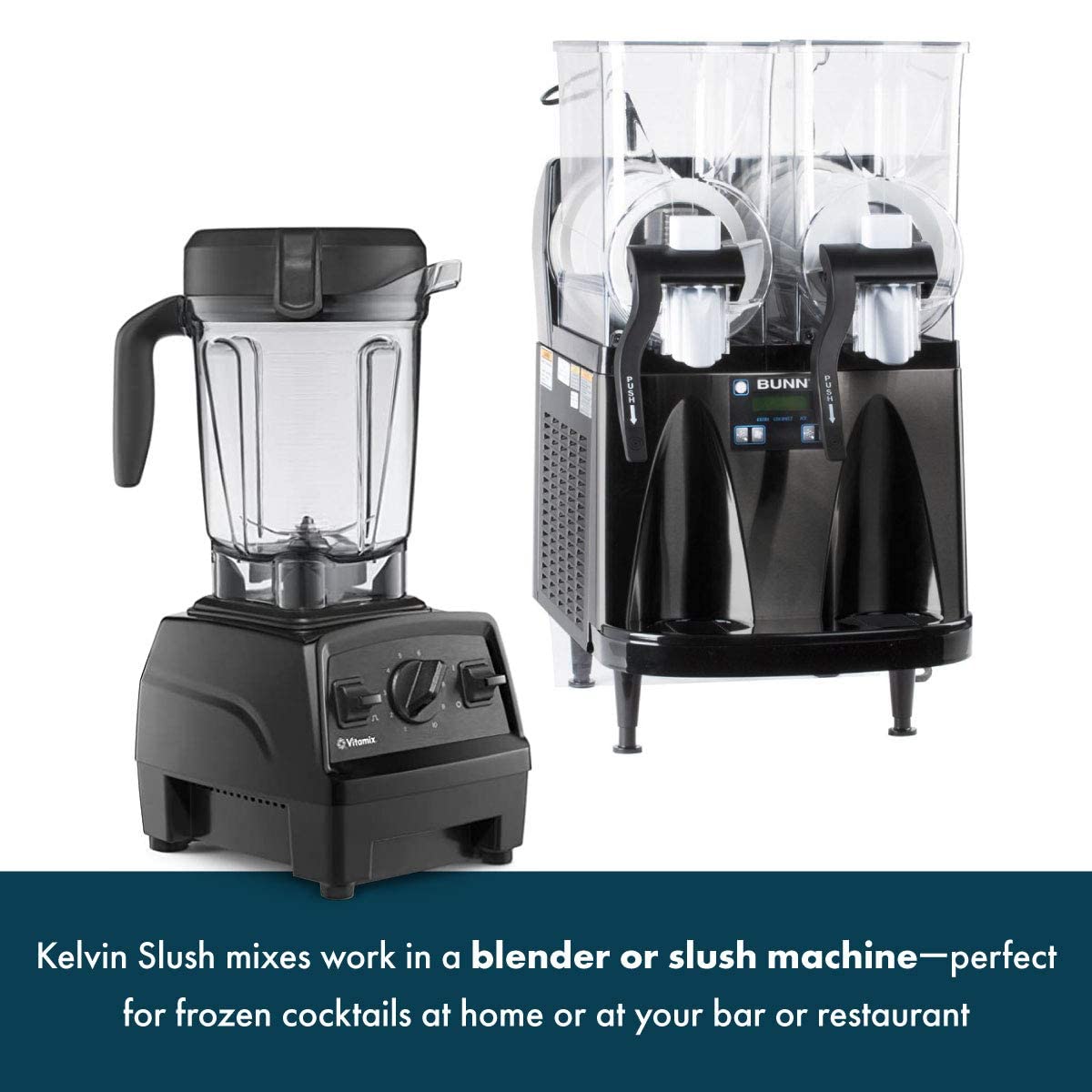 Kelvin Slush Co. Organic Frozen Cocktail & Slush Mix - Award-Winning Slush Machine & Blender Mix for Bars, Restaurants & Home Use - Perfect for Coffee Shops, Parties & Summer Refreshments