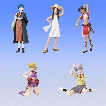 Bandai Gainax Girl Heroines Best Collection Gashapon 5 Figure Set - Anime Figure Collectibles for Display & Gifts | Perfect for Anime Fans, Home Decor, and Office Display