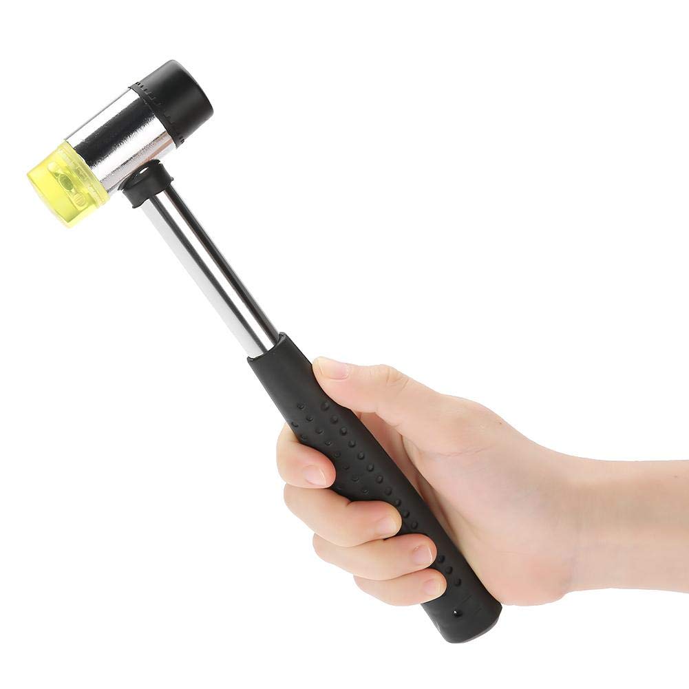 Multi-Function Hammer with Steel Handle & Non-Slip Rubber Grip - Double-Face Head (25mm) for Home Repair, Construction, and DIY Projects