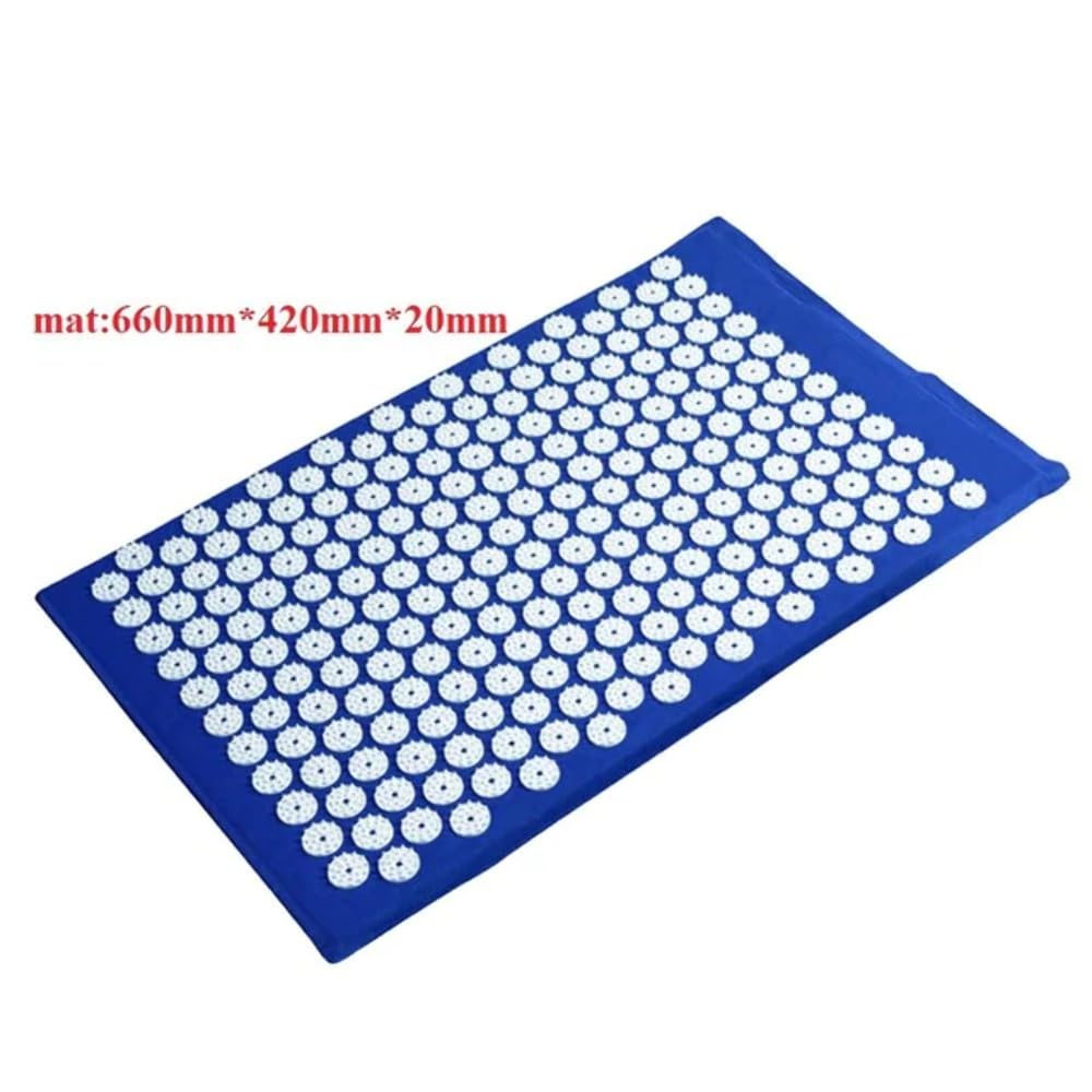 Acupressure Massage Yoga Mat with Pillow - Premium Non-Slip Exercise Mat for Pain Relief, Stress Relief & Relaxation - Perfect for Home Yoga, Meditation, Physical Therapy & Post-Workout Recovery