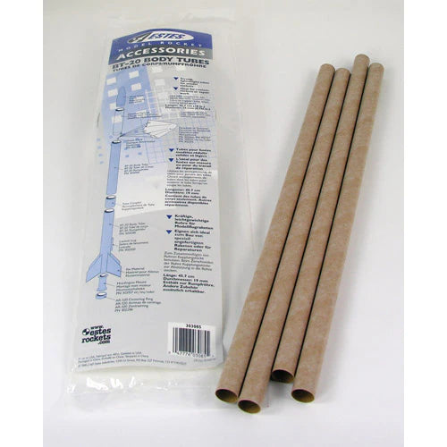 Estes BT-20 Model Rocket Body Tube Pack - 4 Tubes Compatible with NC-20 Nose Cones (3085) | Perfect for DIY Rocket Building & STEM Projects