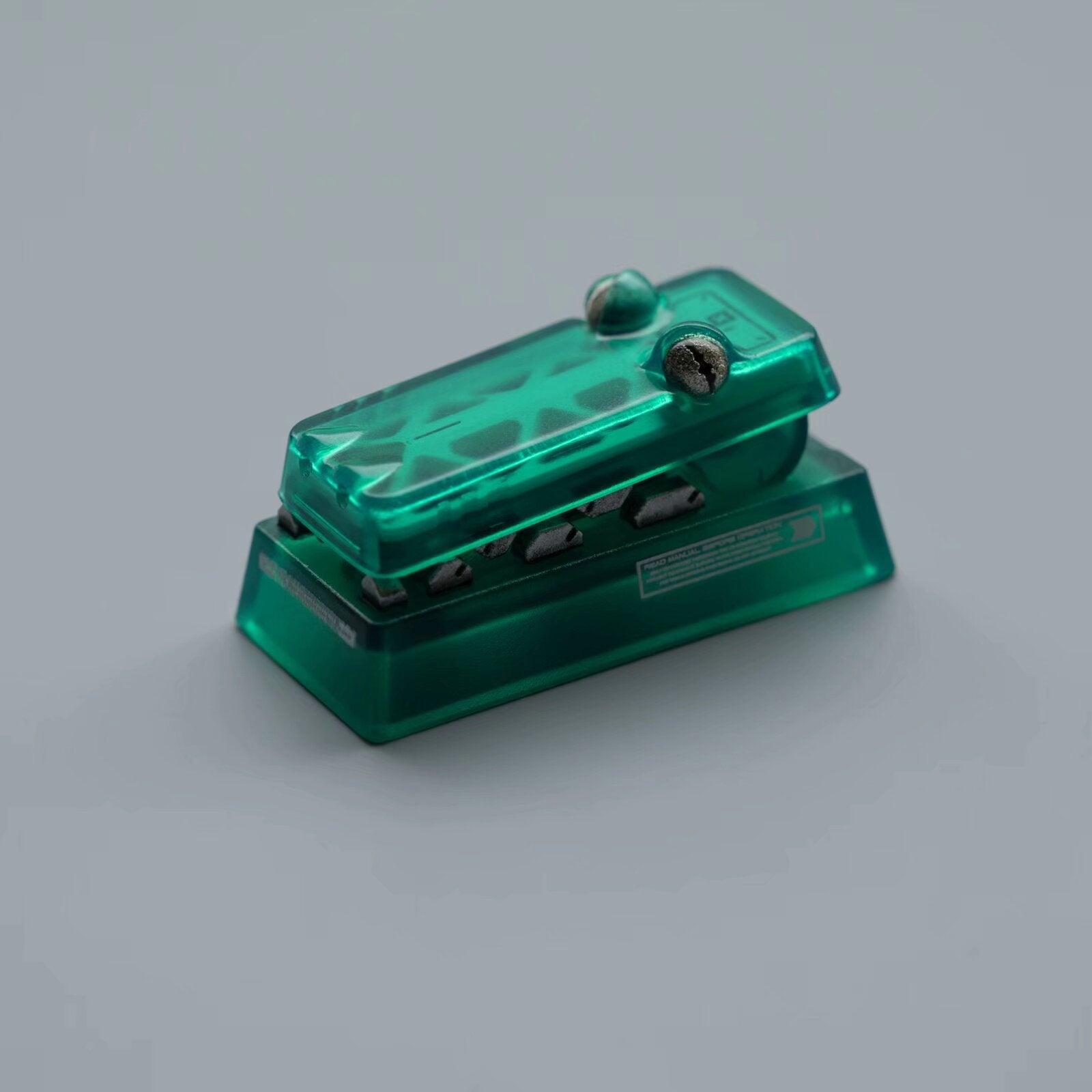 Handmade PBT Mechanical Keyboard Keycaps - Artistic 2U Backspace Key with Open/Close Crocodile Design for Custom Keyboard Decoration | Perfect for Gaming, Typing & Mechanical Keyboard Enthusiasts