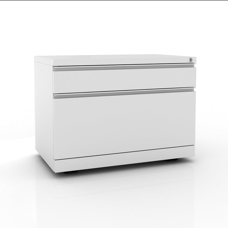 TRIO Low Profile Mobile Lateral File Cabinet - 3-Drawer Rolling Storage for Office, Home & Workspace Organization