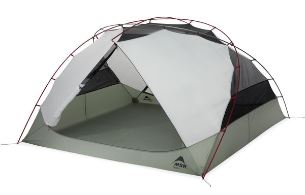 MSR Elixir 4-Person Backpacking Tent - Lightweight 4-Season Camping Tent for Hiking, Mountaineering & Outdoor Adventures