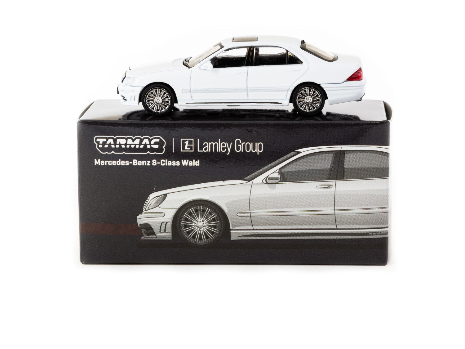 Tarmac Works 1/64 Mercedes Benz S Class Wald Alabaster White Lamley Special Edition Diecast Model Car - Perfect for Collectors & Display | GLOBAL64