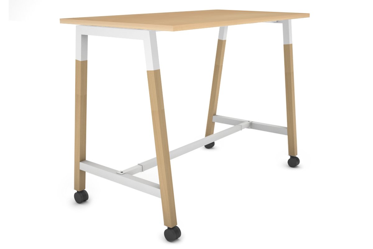 Quadro Dry Bar Table Frame with Wood A Legs and Cross Beam - 1200L x 700W - Perfect for Home Bars, Restaurants, and Event Venues