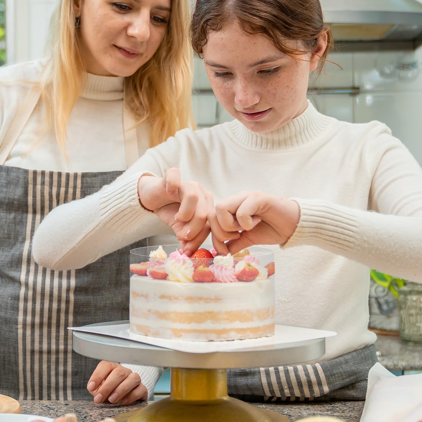 6 x 394 Inch Transparent Acetate Cake Collars - Baking Sheets for Frosting, Chocolate Desserts & Cake Decorating - Perfect for Professional Chefs & Home Bakers - DIY Icing, Crafting & Dessert Presentation