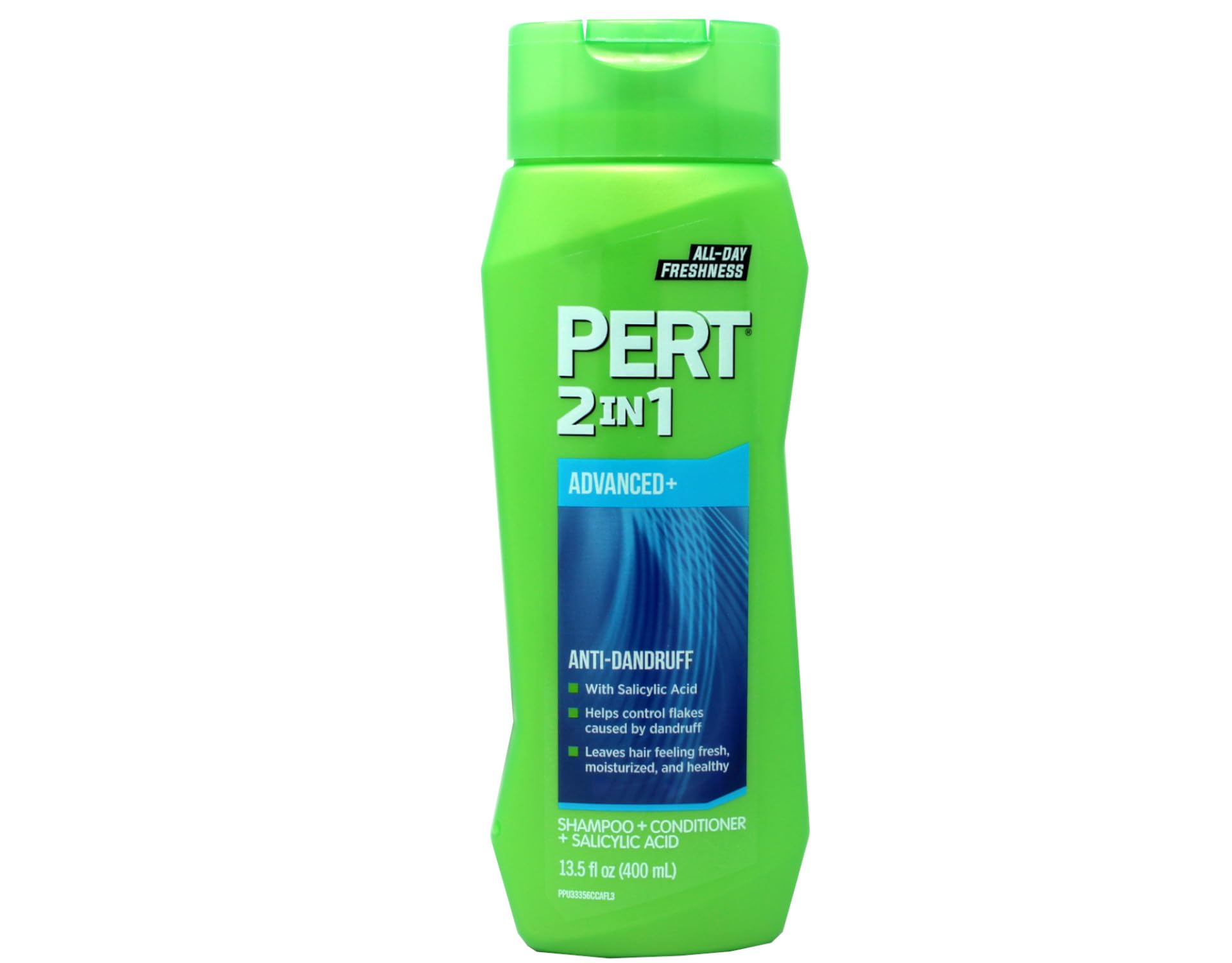 Pert Anti-Dandruff 2-in-1 Shampoo & Conditioner with 2% Salicylic Acid & Zinc - 13.5 oz - Scalp Treatment for Flakes & Itch Relief - Perfect for Daily Hair Care & Dandruff Control