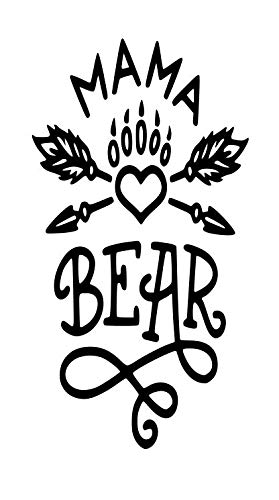 Mama Bear Party Rubber Stamps Set - Custom Logo Stamp for Mothers Day, Wedding Invitations, Save The Date & Business Branding - Self-Inking Cling Stamps for DIY Crafts & Event Planning