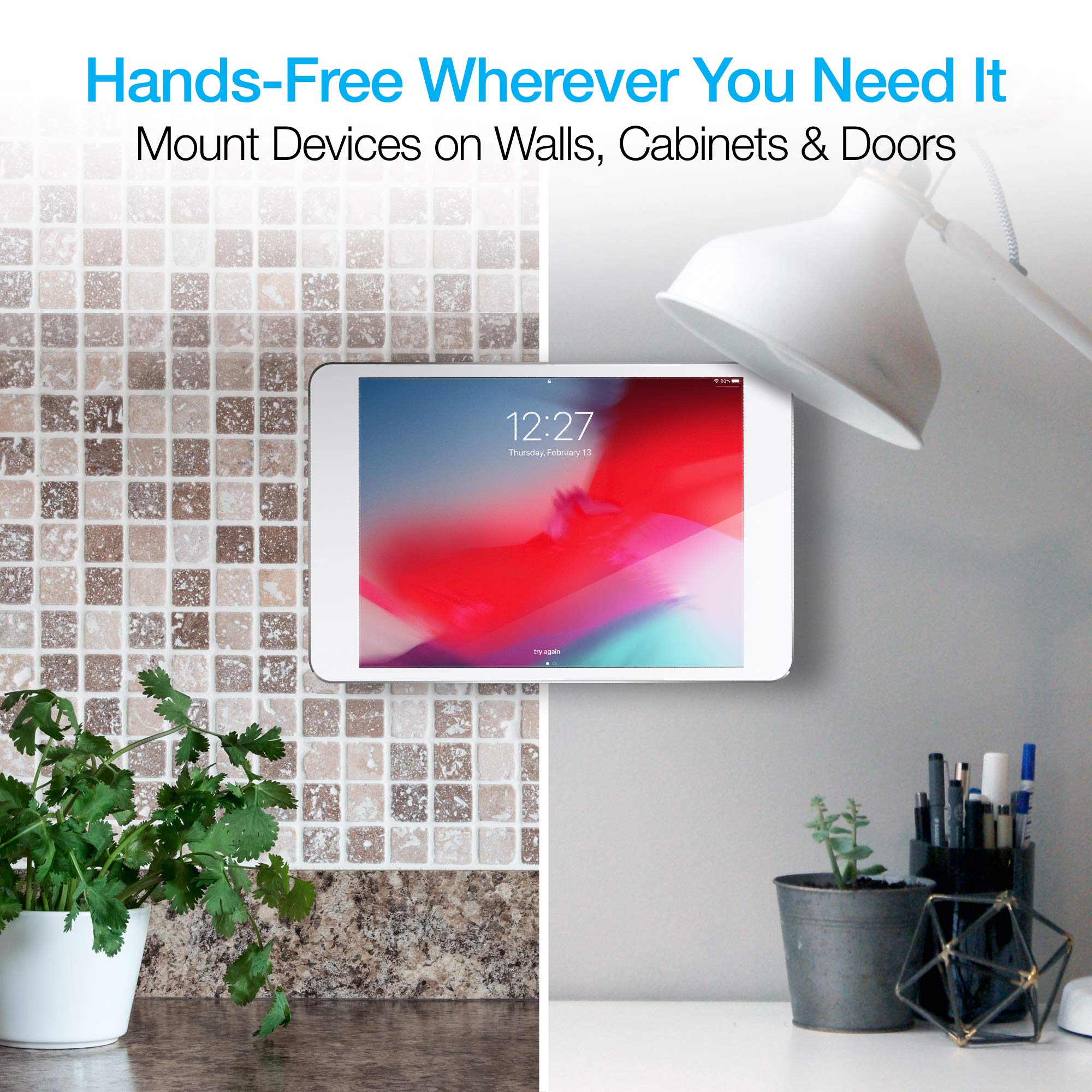 Naztech MagBuddy Anywhere Magnetic Phone Holder & Tablet Mount - Universal Hands-Free Car Mount for iPhone 16/15/14 Pro Max, Galaxy S24/S23/S22, Pixel Tablet & iPad - Perfect for Driving, Office & Home Use