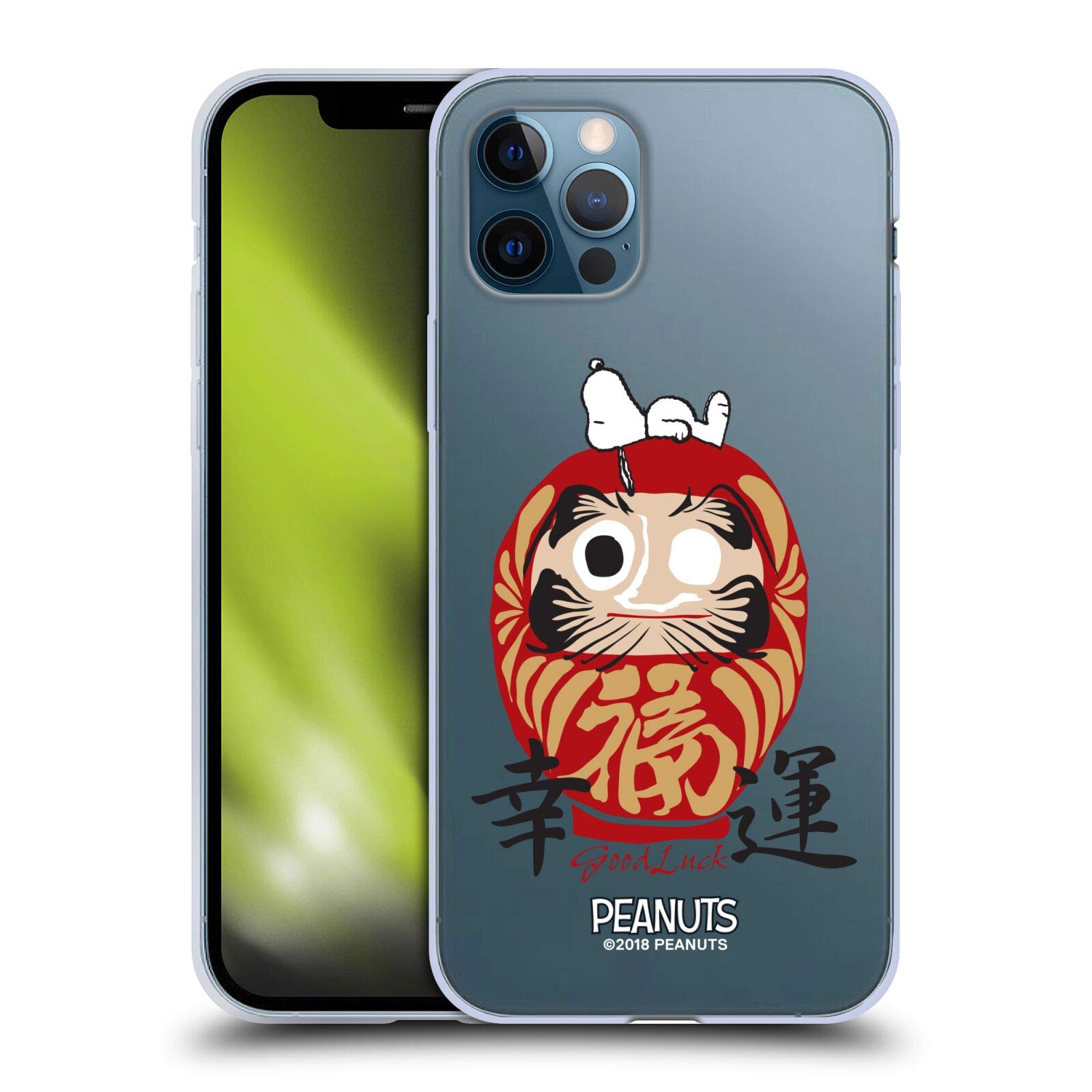 Officially Licensed Peanuts Snoopy Soft Gel Phone Case for iPhone 12/12 Pro - Cute Cartoon Design, Shockproof & Scratch-Resistant - Perfect Gift for Anime Fans & Daily Protection