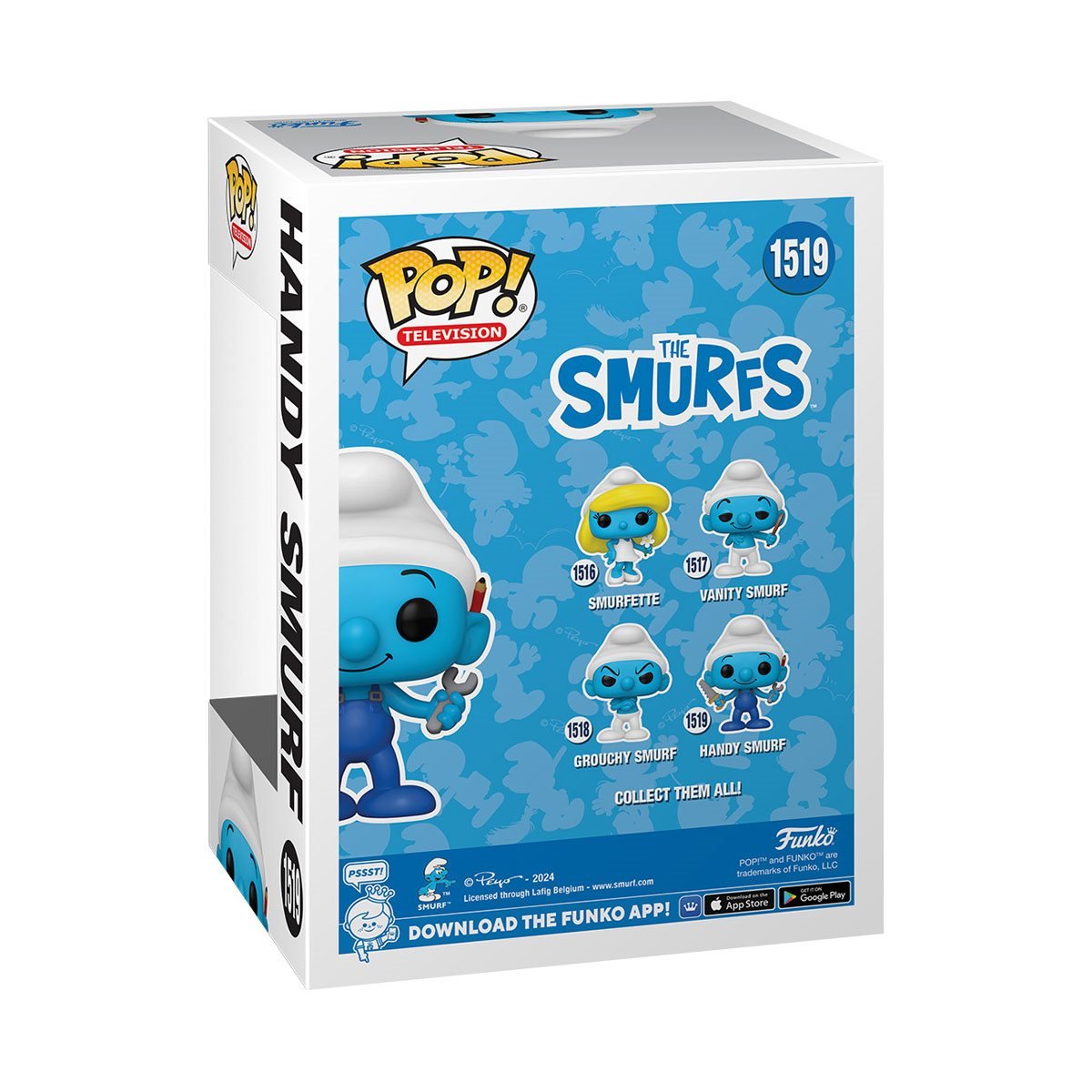 The Smurfs: Handy Smurf Action Figure - Collectible PVC Toy for Kids & Fans - Perfect for Playtime, Display & Gifts