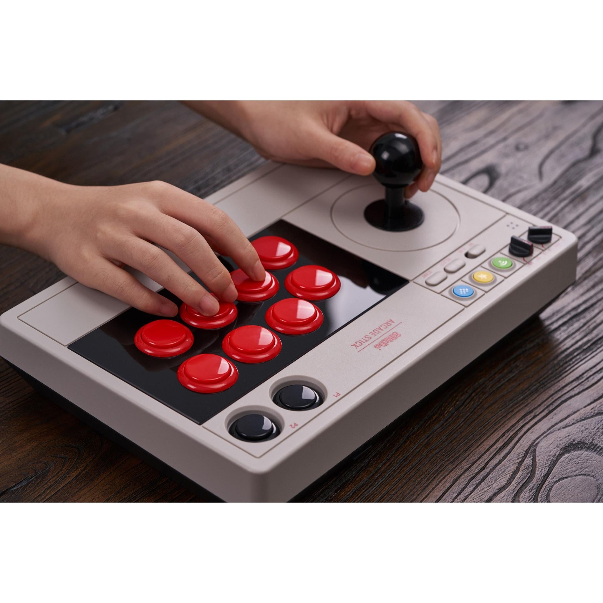 8BitDo Arcade Stick for PC, Switch, Raspberry Pi - Wireless Bluetooth Fight Joystick for Retro Gaming & Classic Arcade Games - Perfect for Street Fighter, Tekken & Fighting Game Enthusiasts