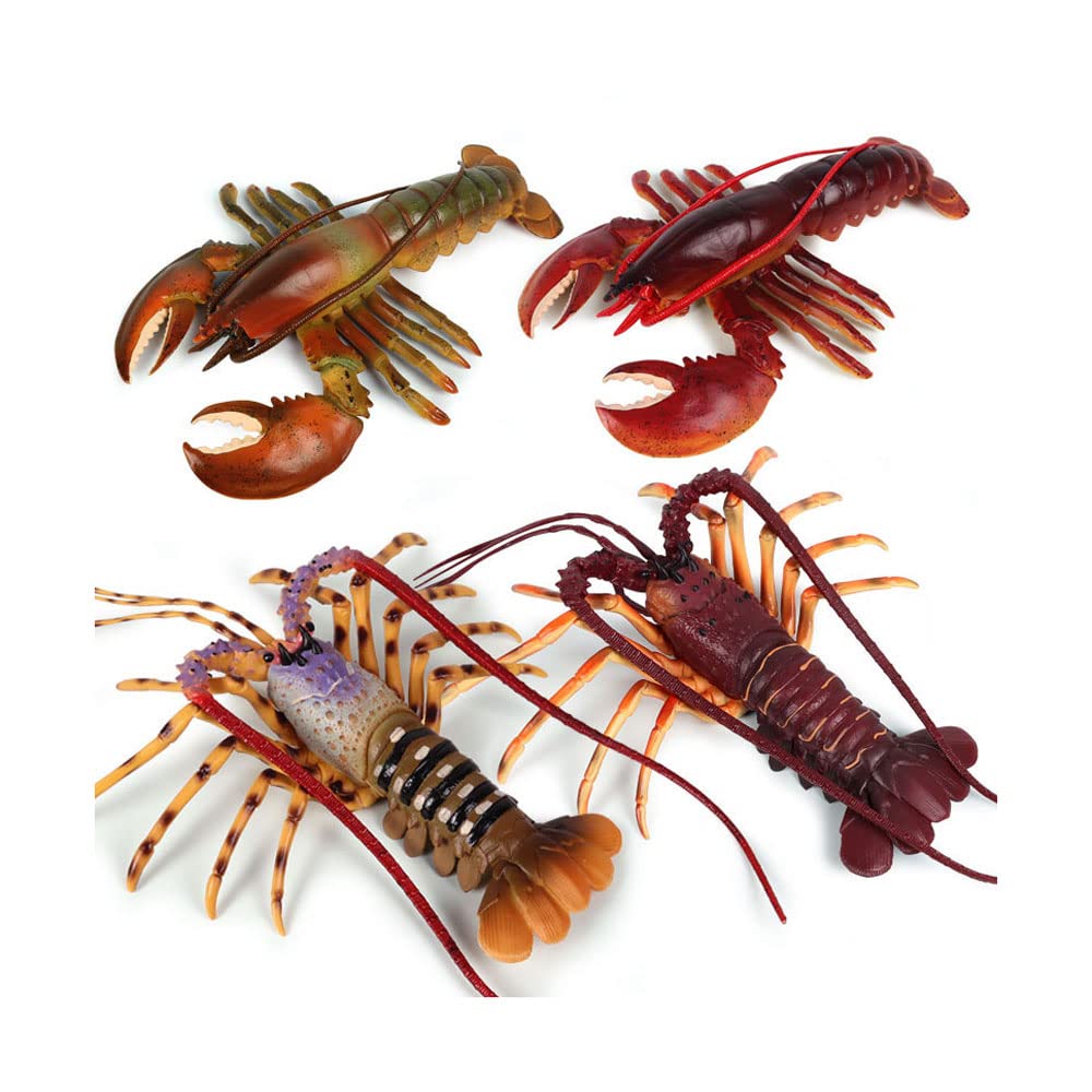 DJLAV Realistic Plastic Lobster Animal Model Toy - Educational Sea Creature Figure for Kids, Cognitive Learning & Party Decor - Perfect for Marine Themed Parties, Classroom Activities & Home Decor